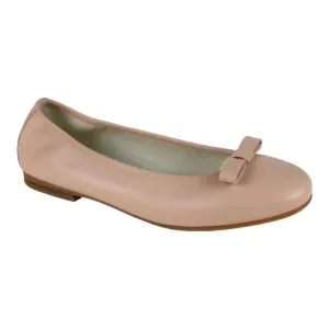 1377 - Nude Soft Leather Flats for Girl by London Kids