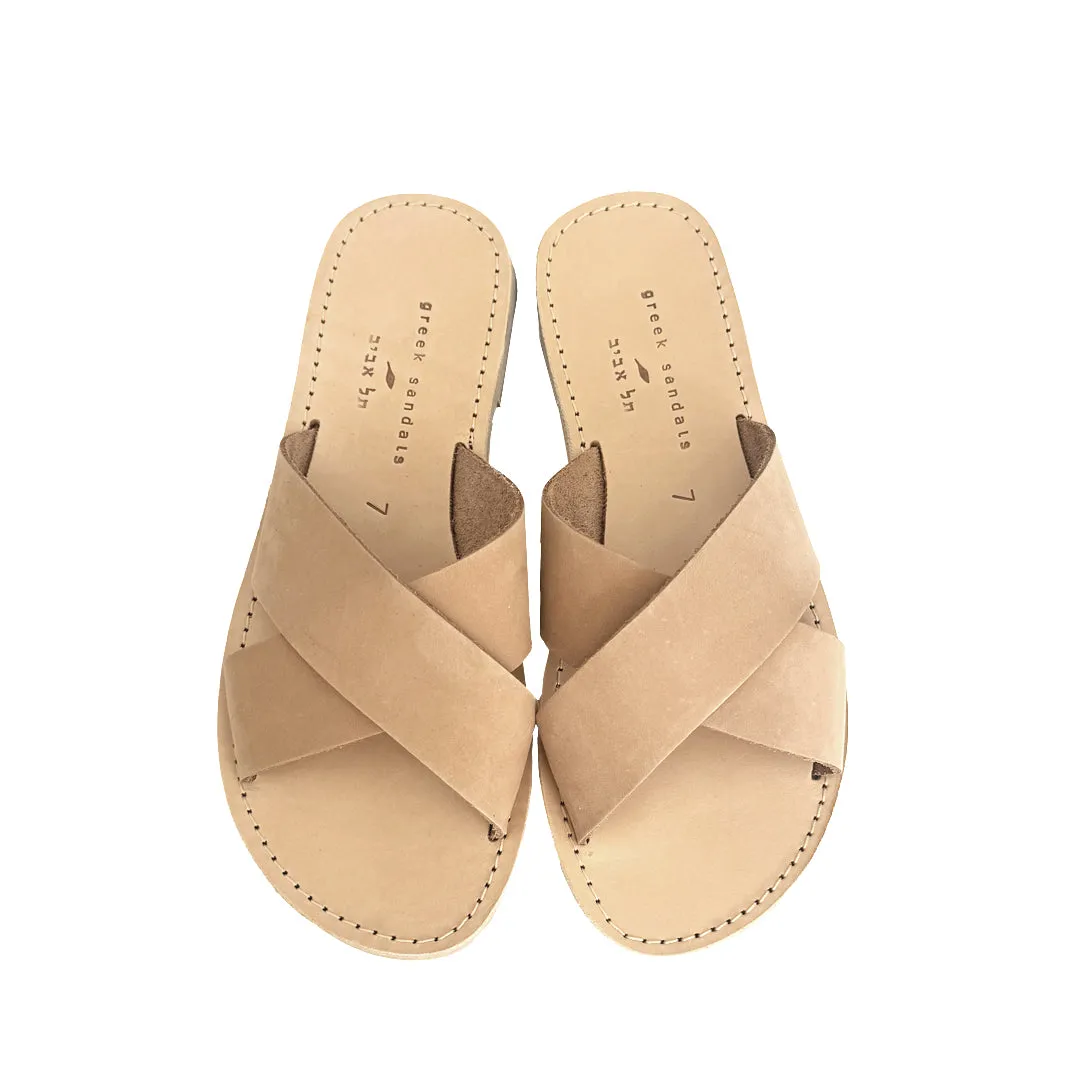 ALMA SANDALS SUEDE CAMEL