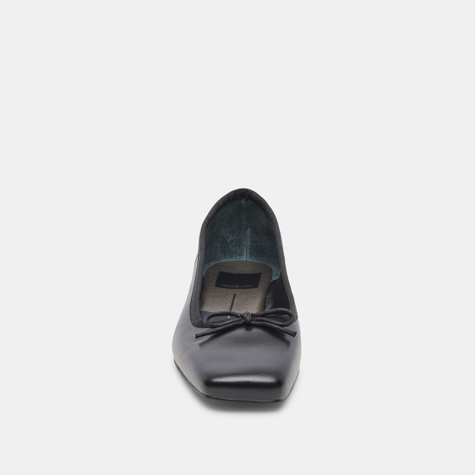 ANISA BALLET FLATS BLACK LEATHER