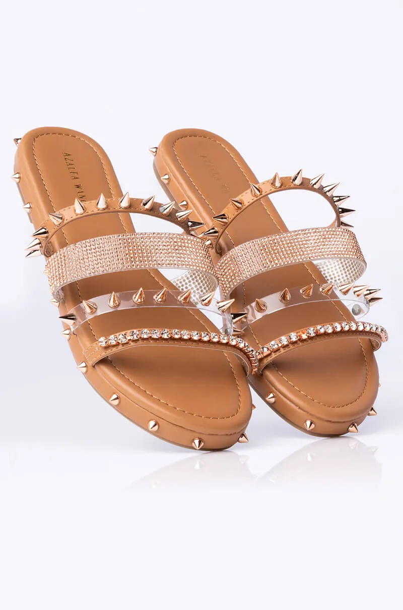 AZALEA WANG BALL SO HARD SLIP ON SANDAL BROWN