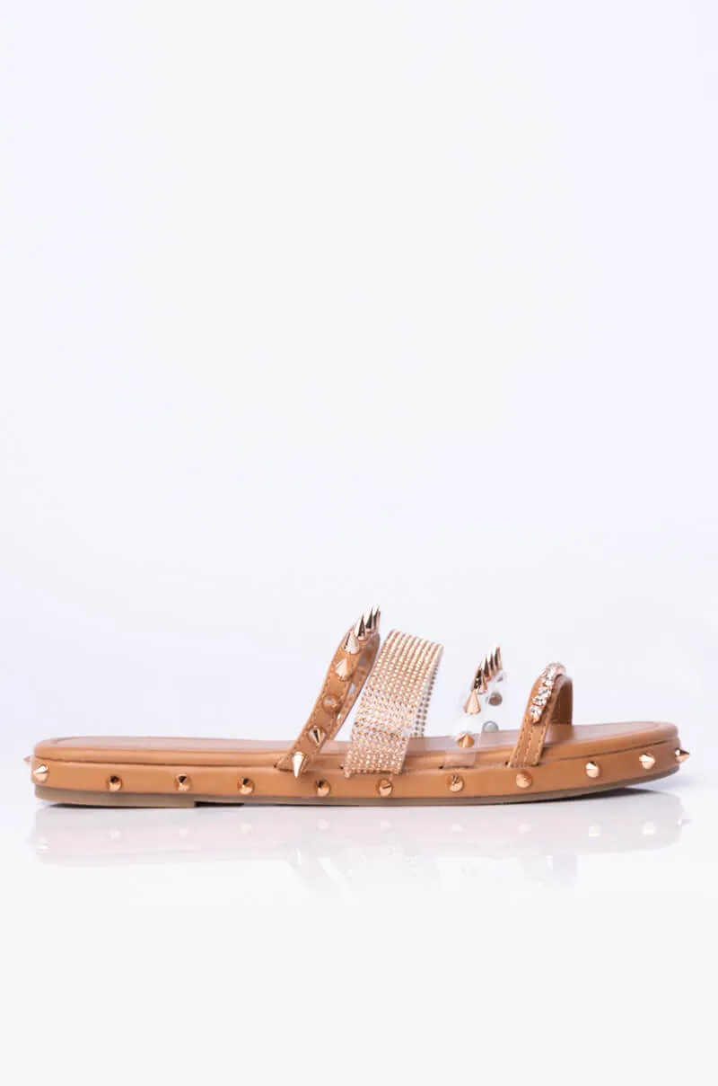 AZALEA WANG BALL SO HARD SLIP ON SANDAL BROWN