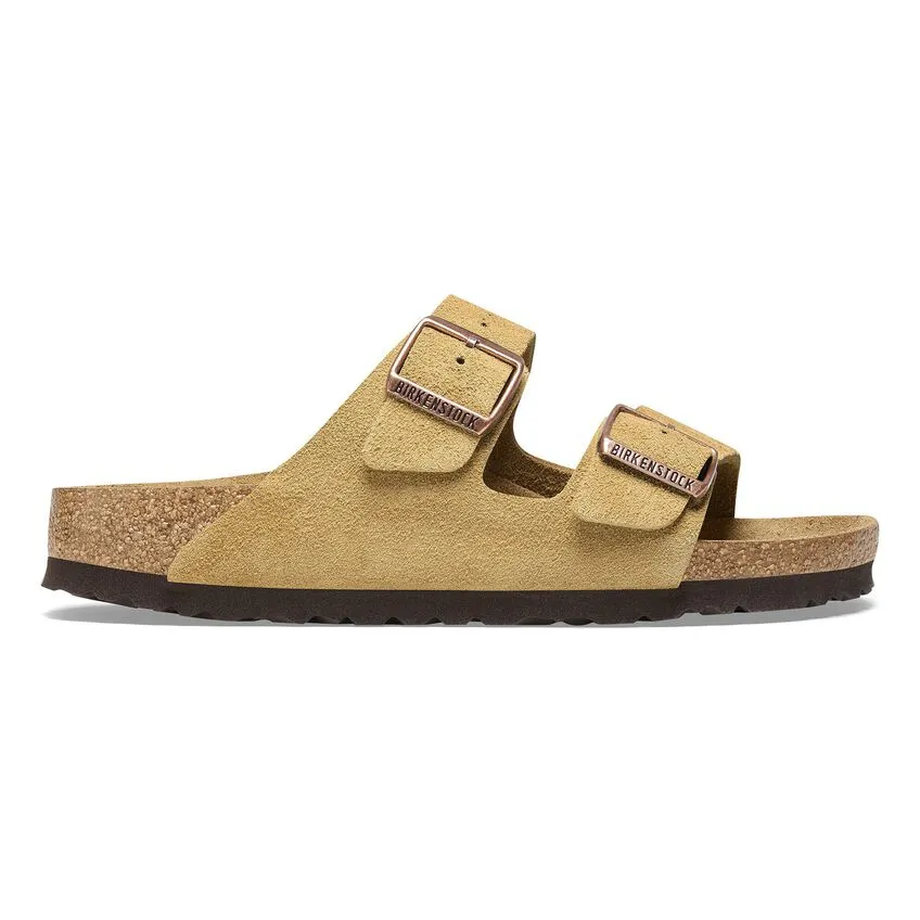 Birkenstock Arizona Suede Leather - LATTE CREAM