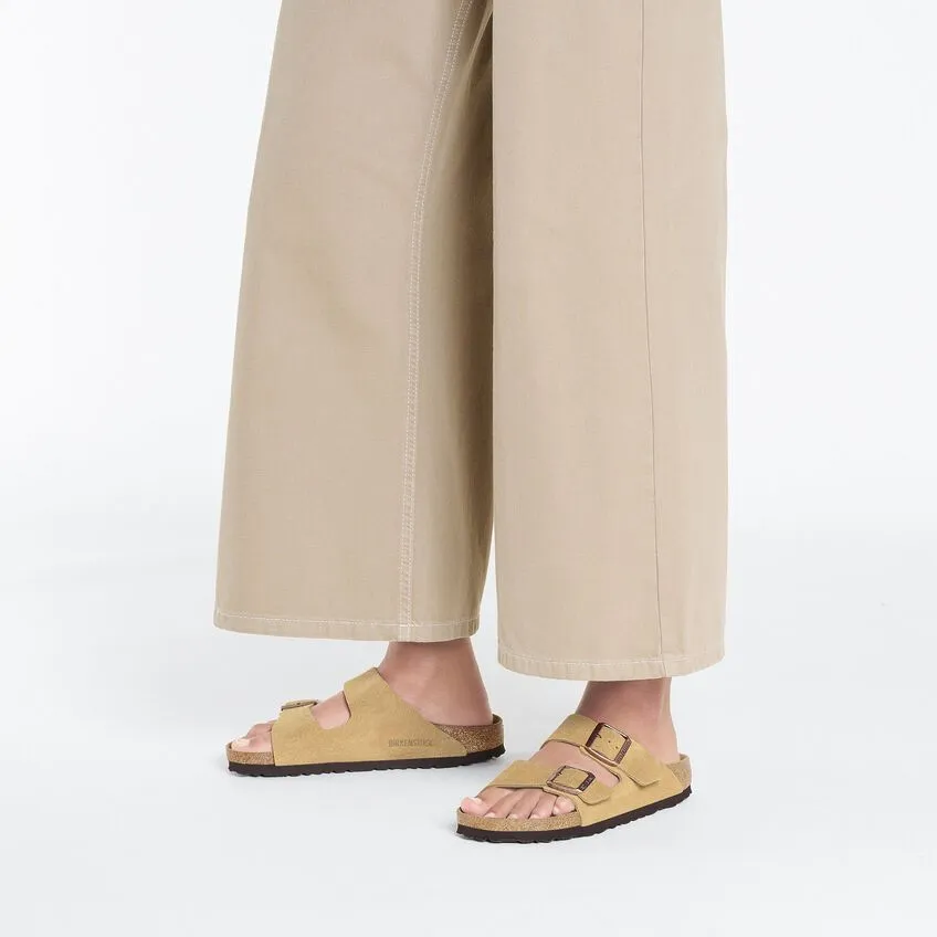 Birkenstock Arizona Suede Leather - LATTE CREAM