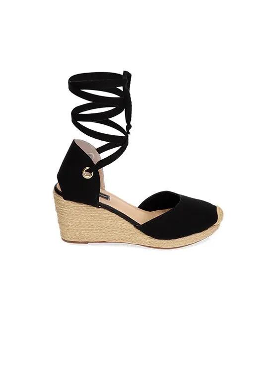 Black Kiri Platforms Espadrille for Woman