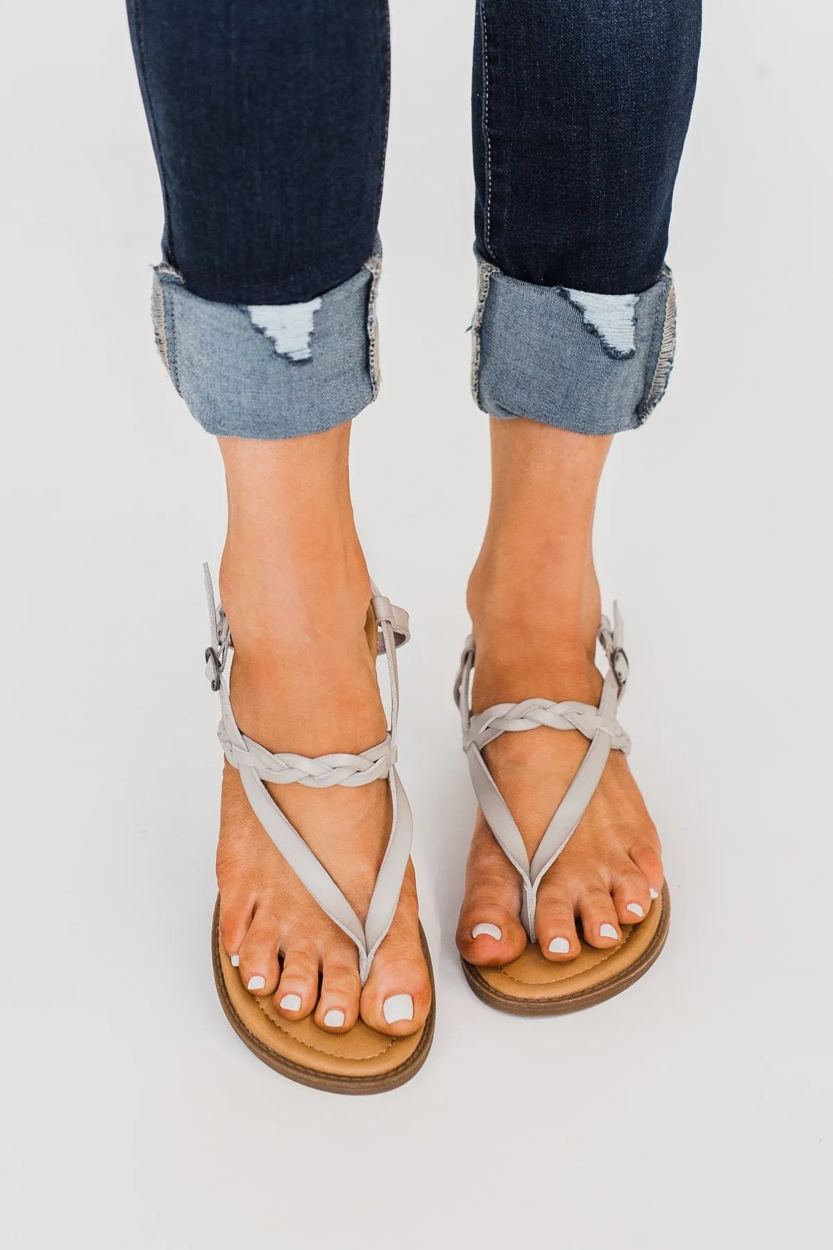 Blowfish Berg-B Sandals- Stone Grey