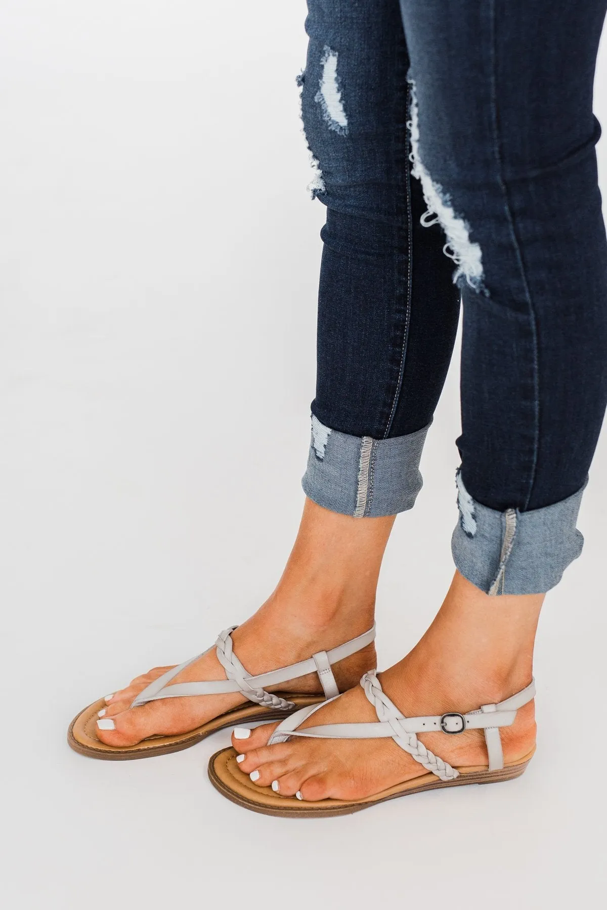 Blowfish Berg-B Sandals- Stone Grey