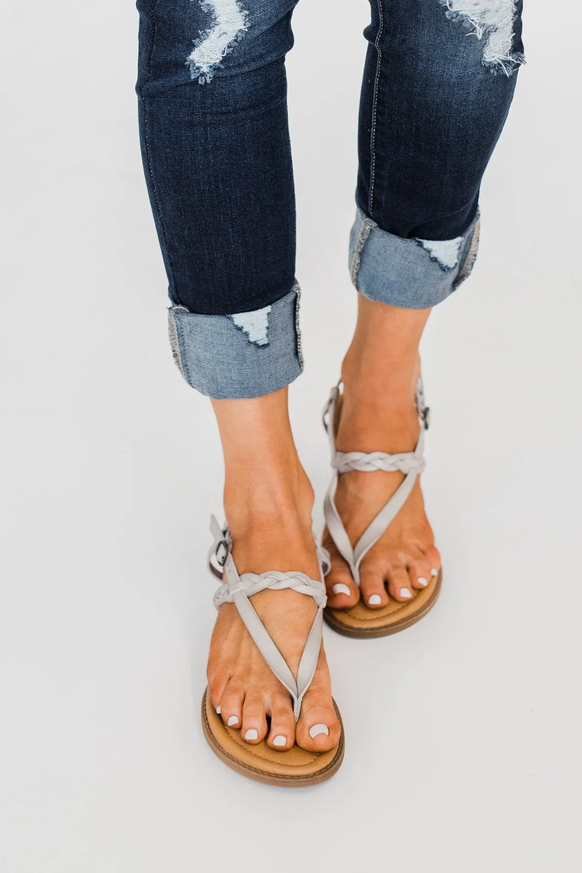 Blowfish Berg-B Sandals- Stone Grey