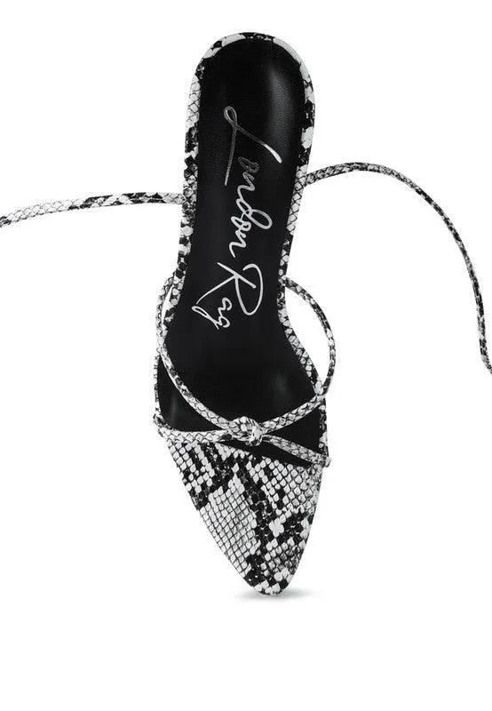 Bondage High Heel Lace Up Sandals