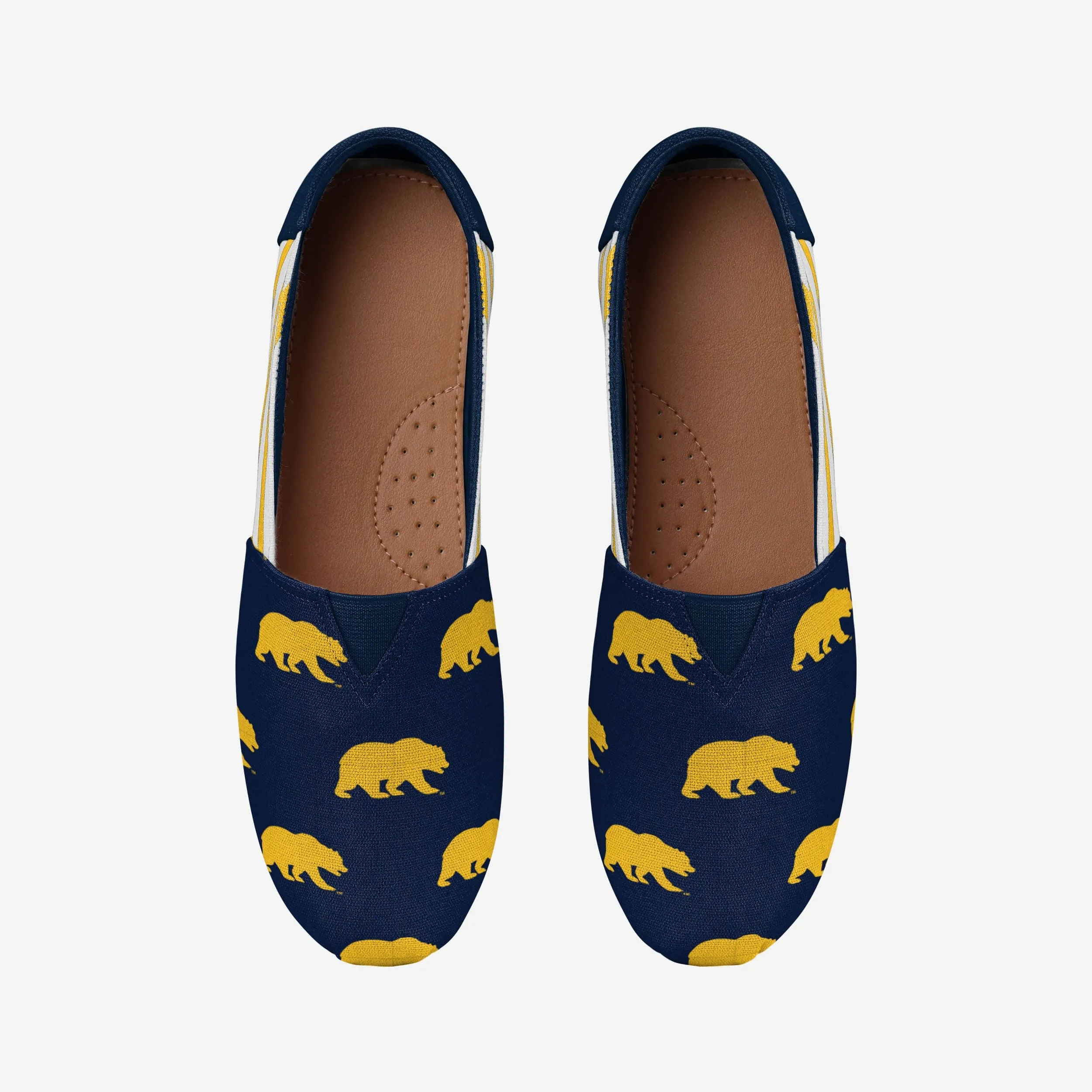 California Bears Womens Stripe Canvas Shoe