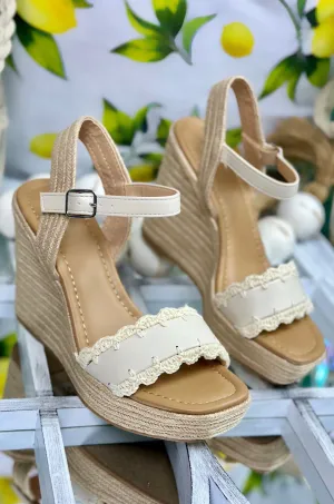 Coastal Crochet Platform Wedge