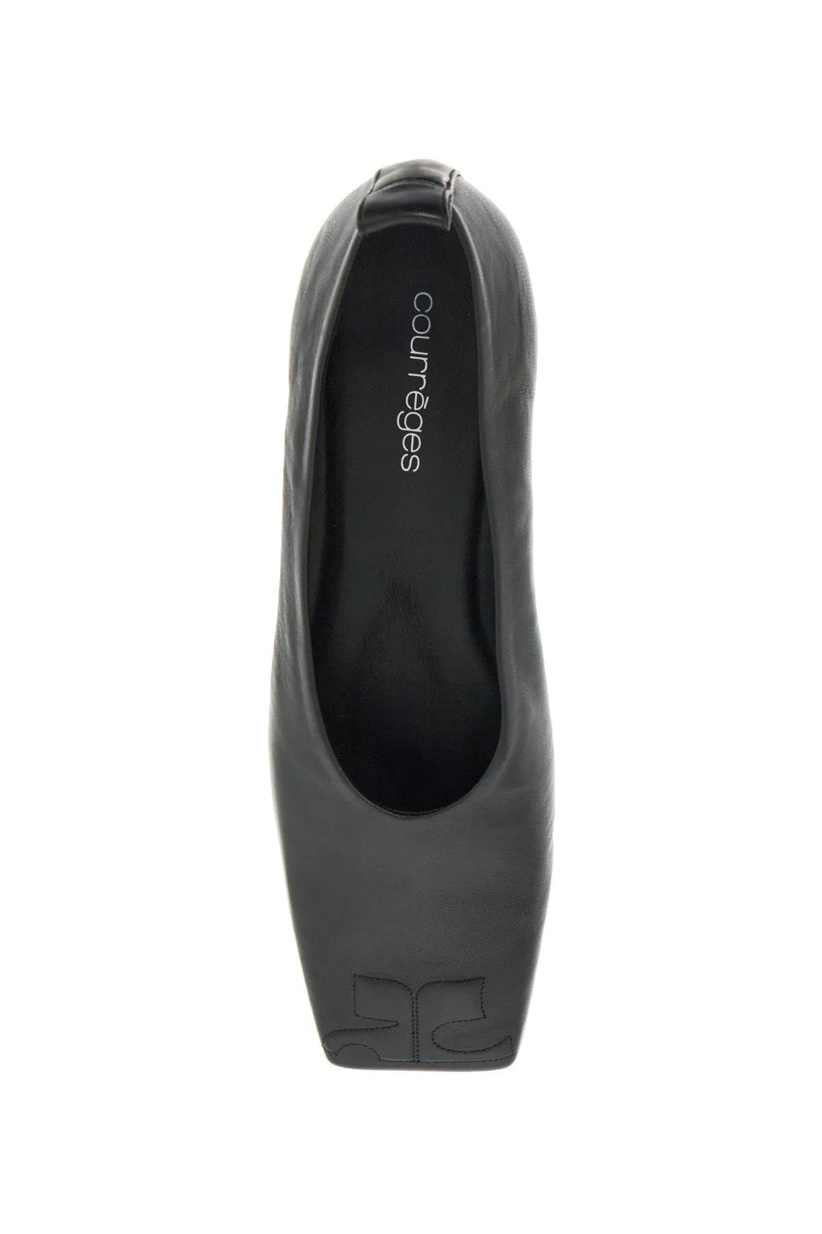 Courreges Ist Leather Ballet Flats