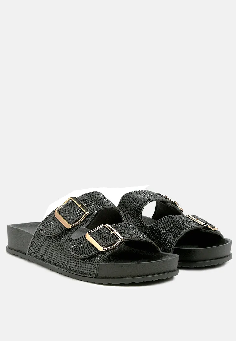 Crystal Buckled Slip-On