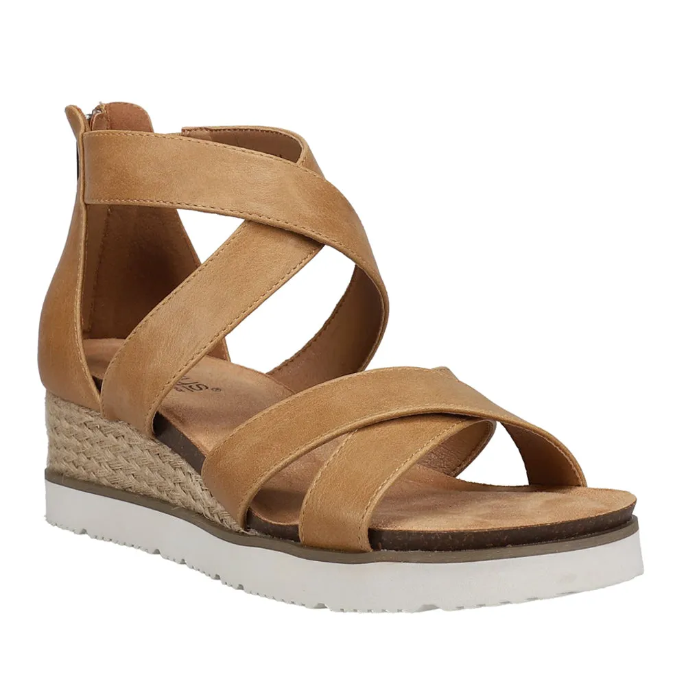 Double Dutch Espadrille Strappy Wedge Sandals