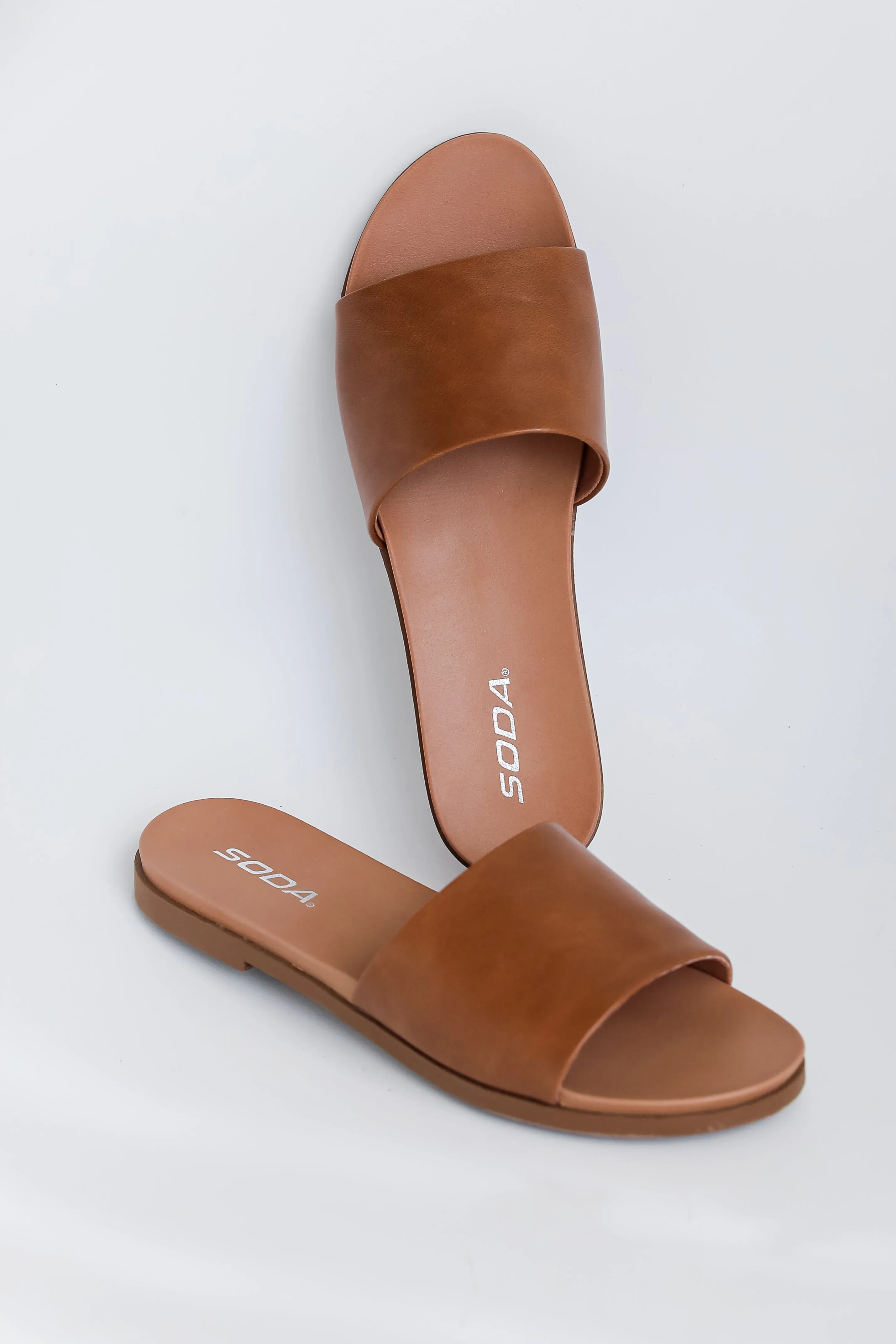 FINAL SALE - Sandy Sole Tan Slide Sandals