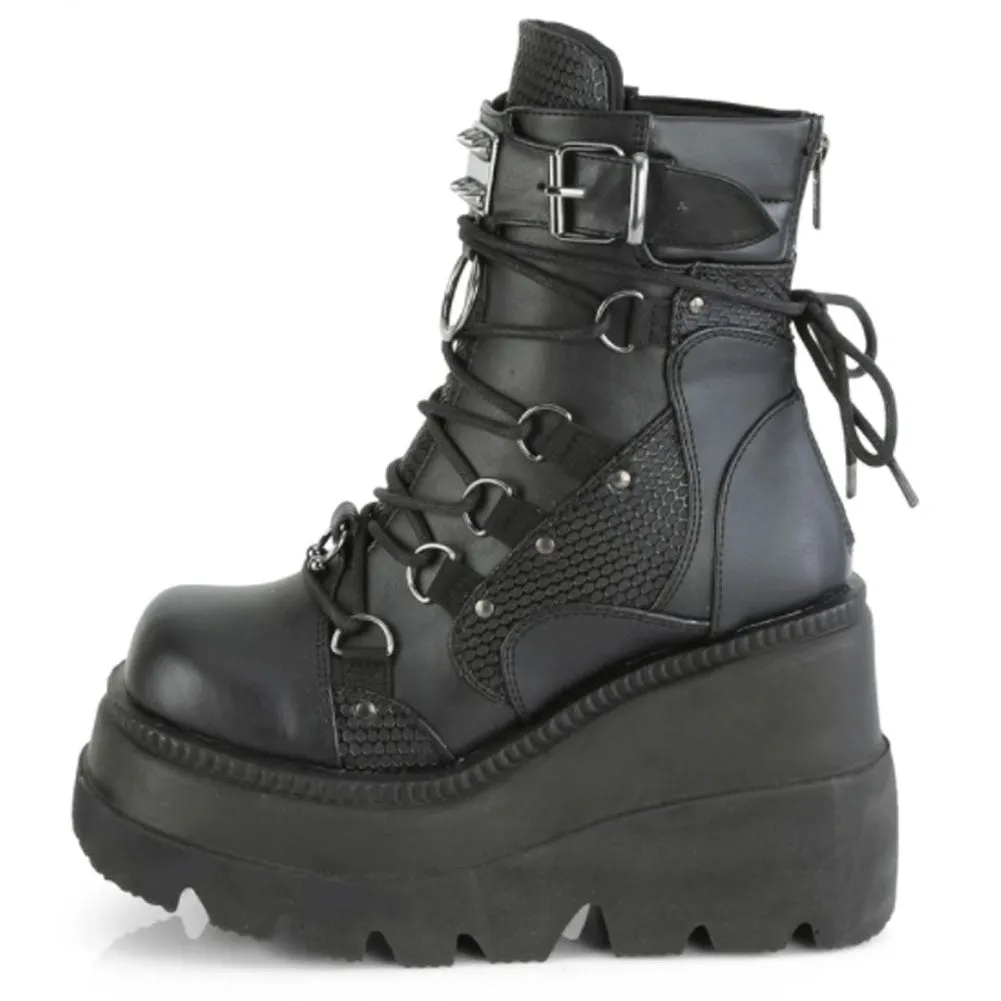 Funki Buys | Boots | Women's Gothic Punk Buckle Ring Creepers