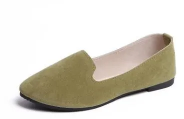 HAN WILD Faux Suede Slip On Loafer Shoes