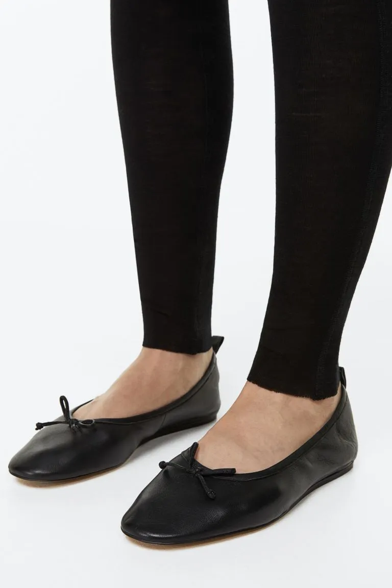 Leather Ballet Flats