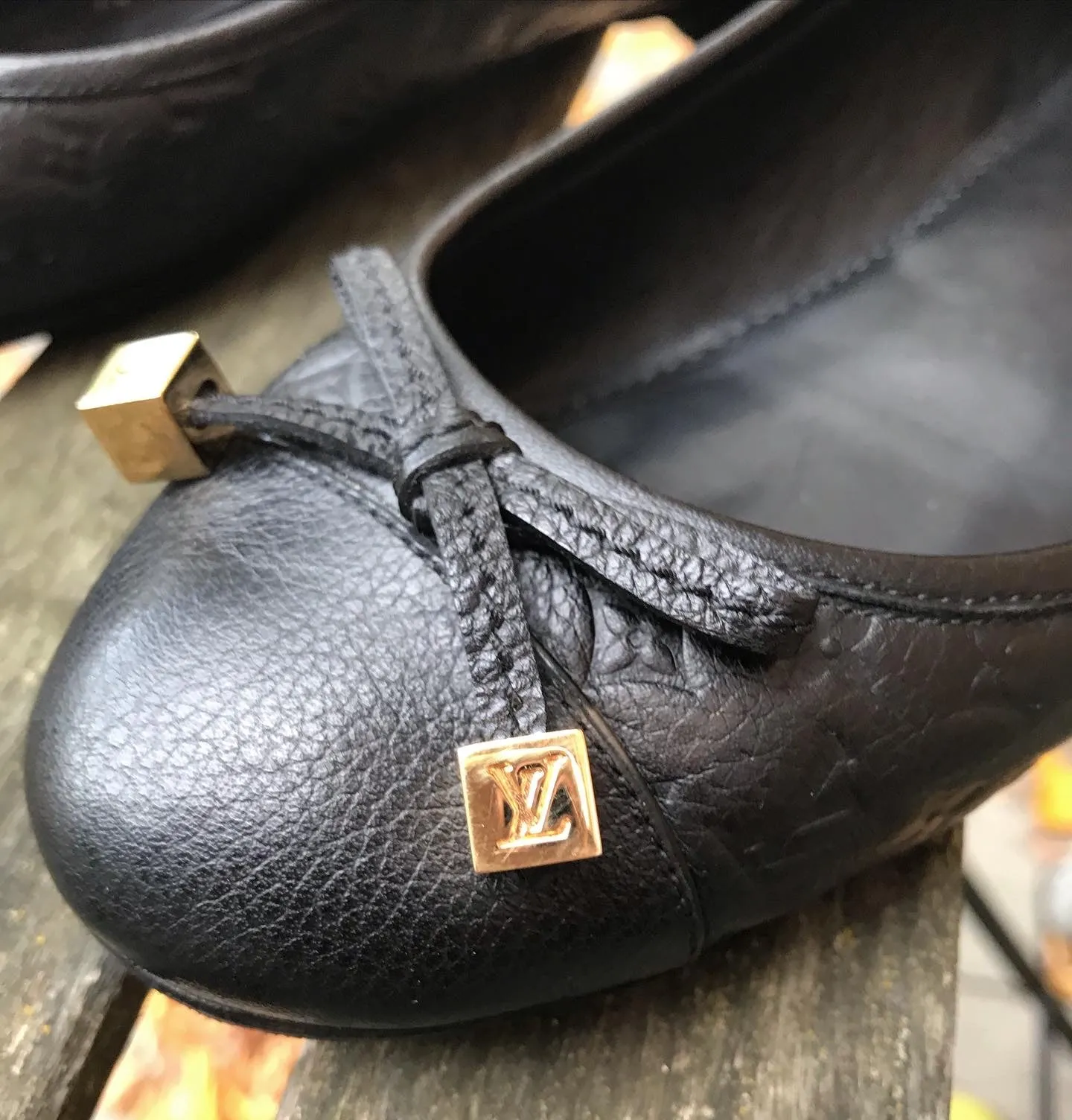 LOUIS VUITTON Leather Ballet Flats