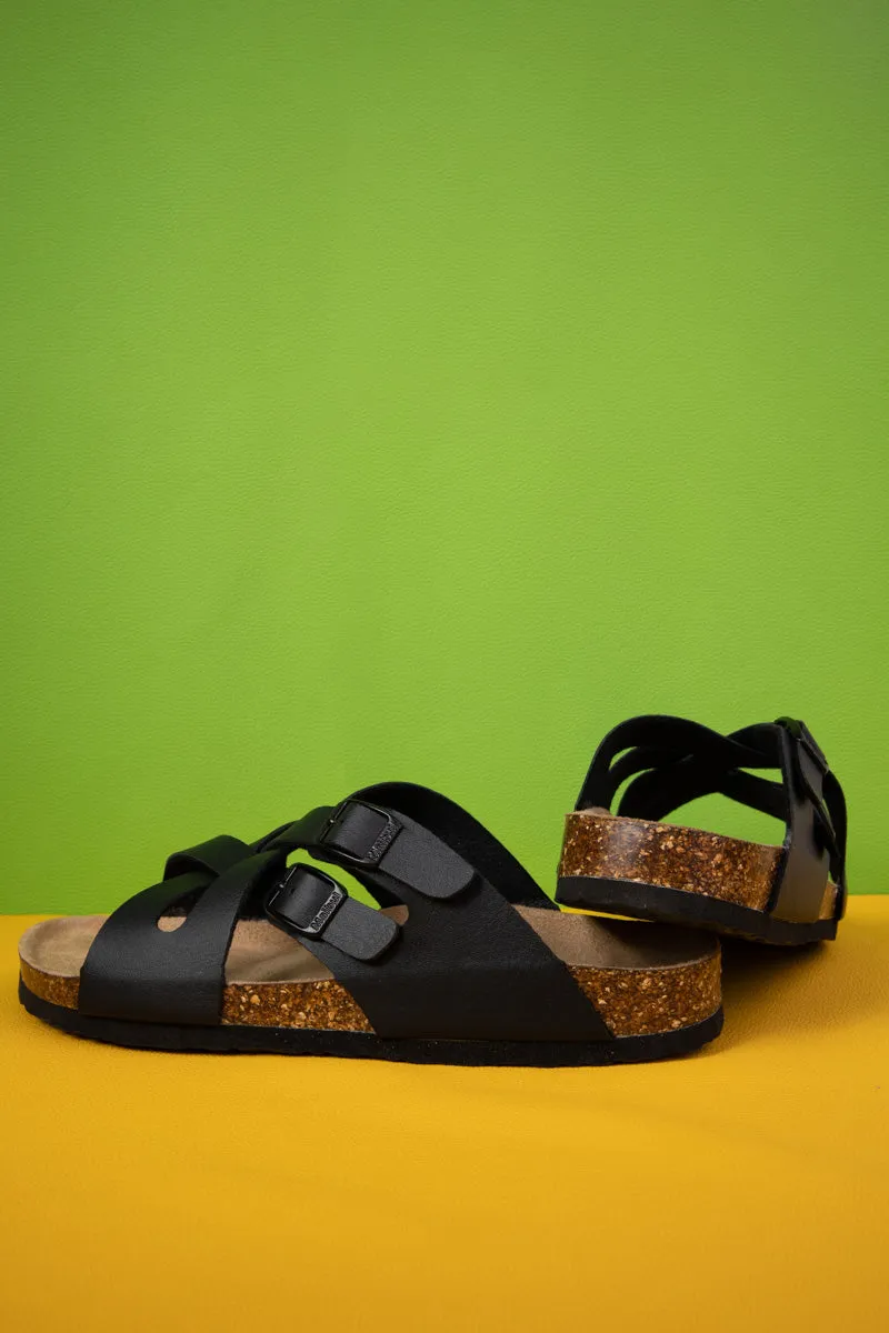 MAIBULUN | Layana Double Criss Cross Footbed Sandal