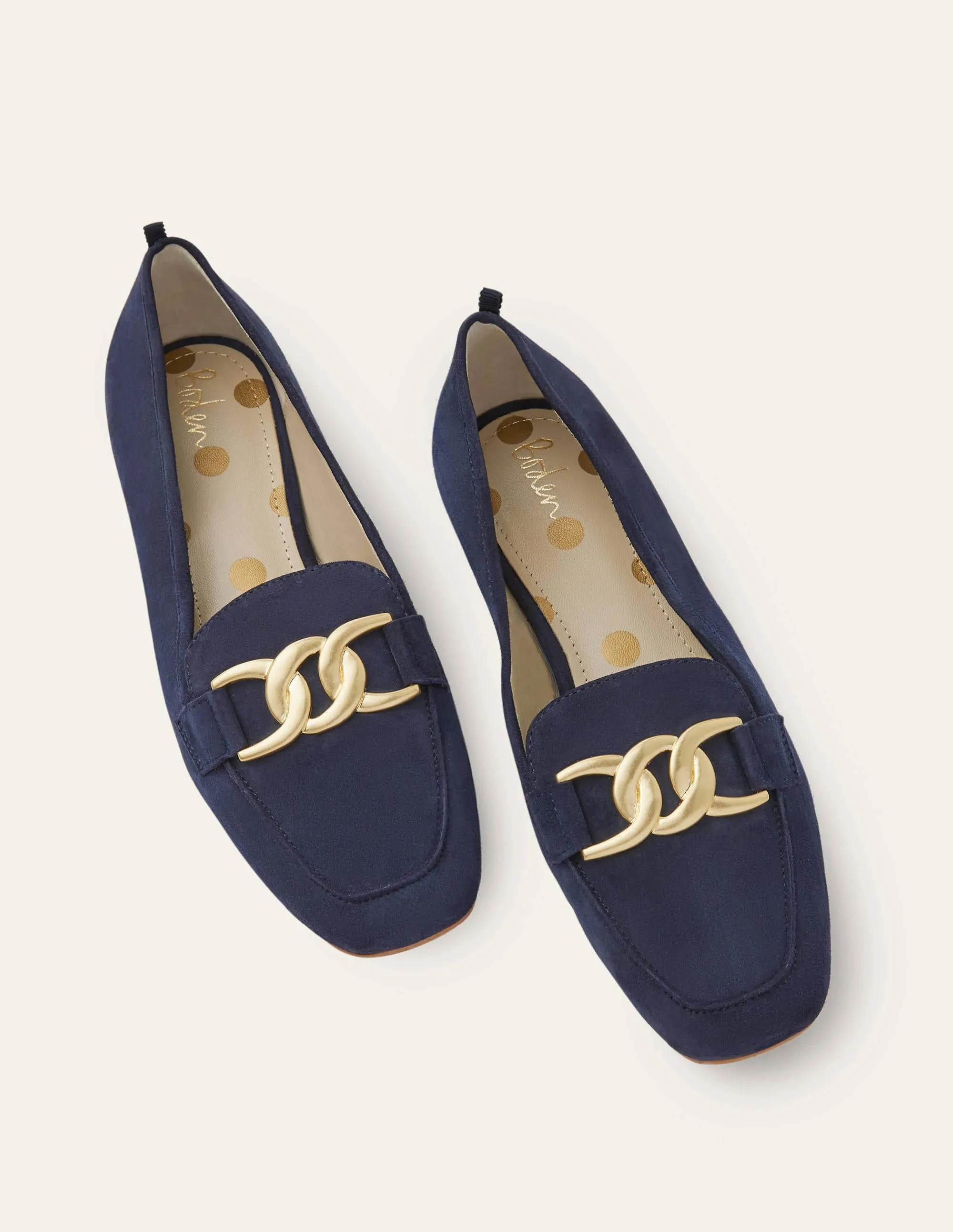 Martha Loafers-Navy Suede