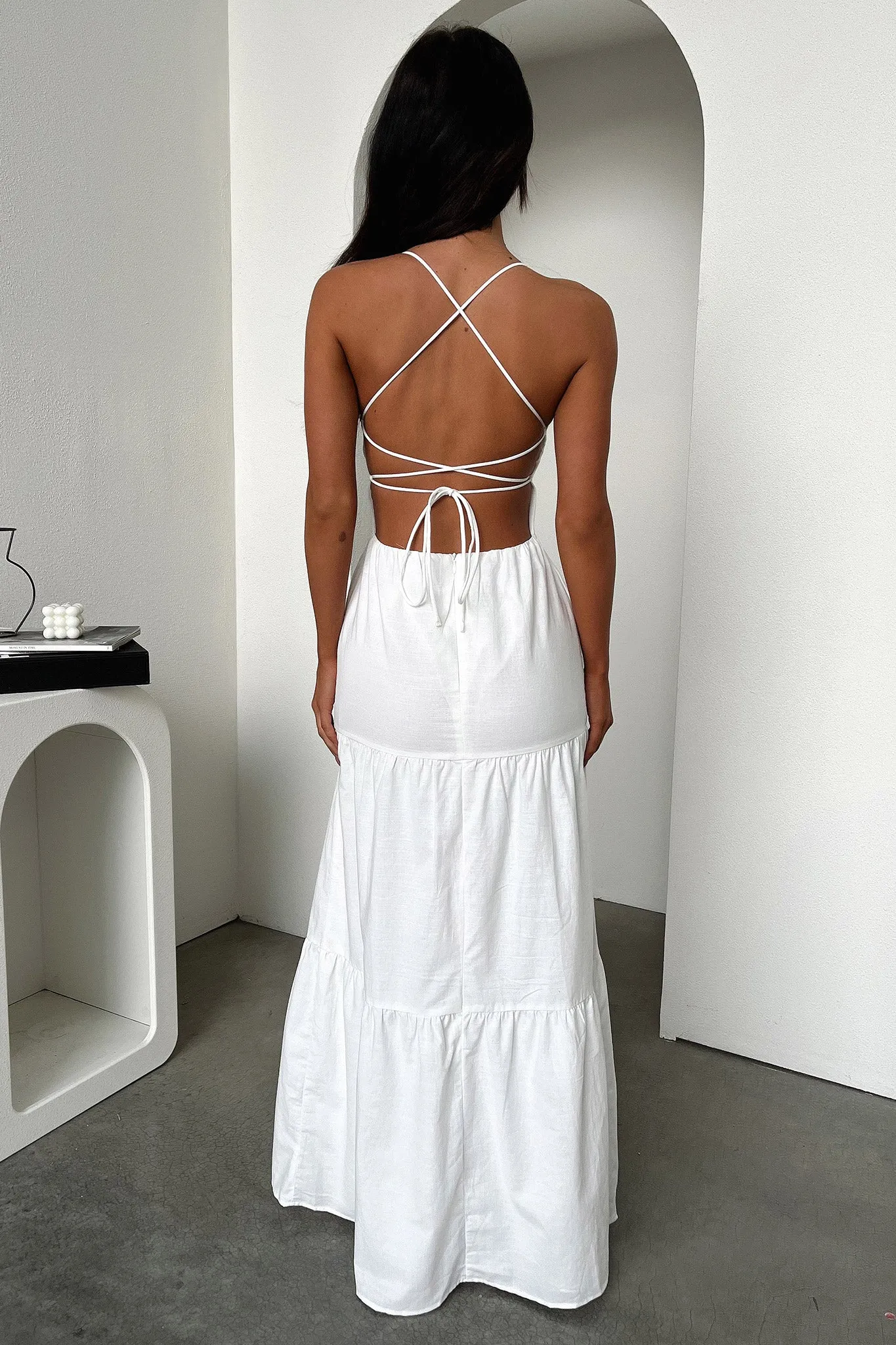 Nethia Maxi Dress - White