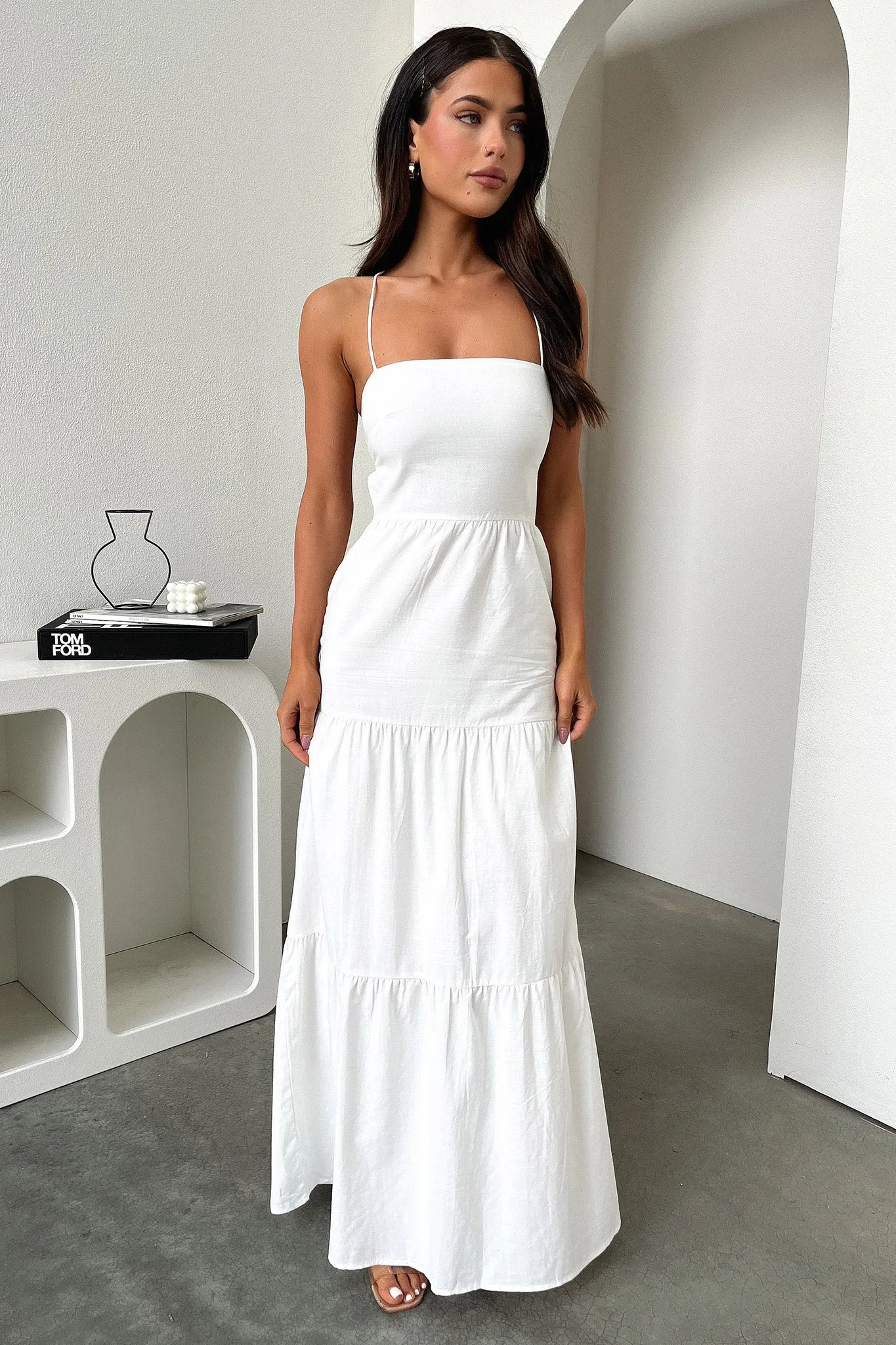 Nethia Maxi Dress - White