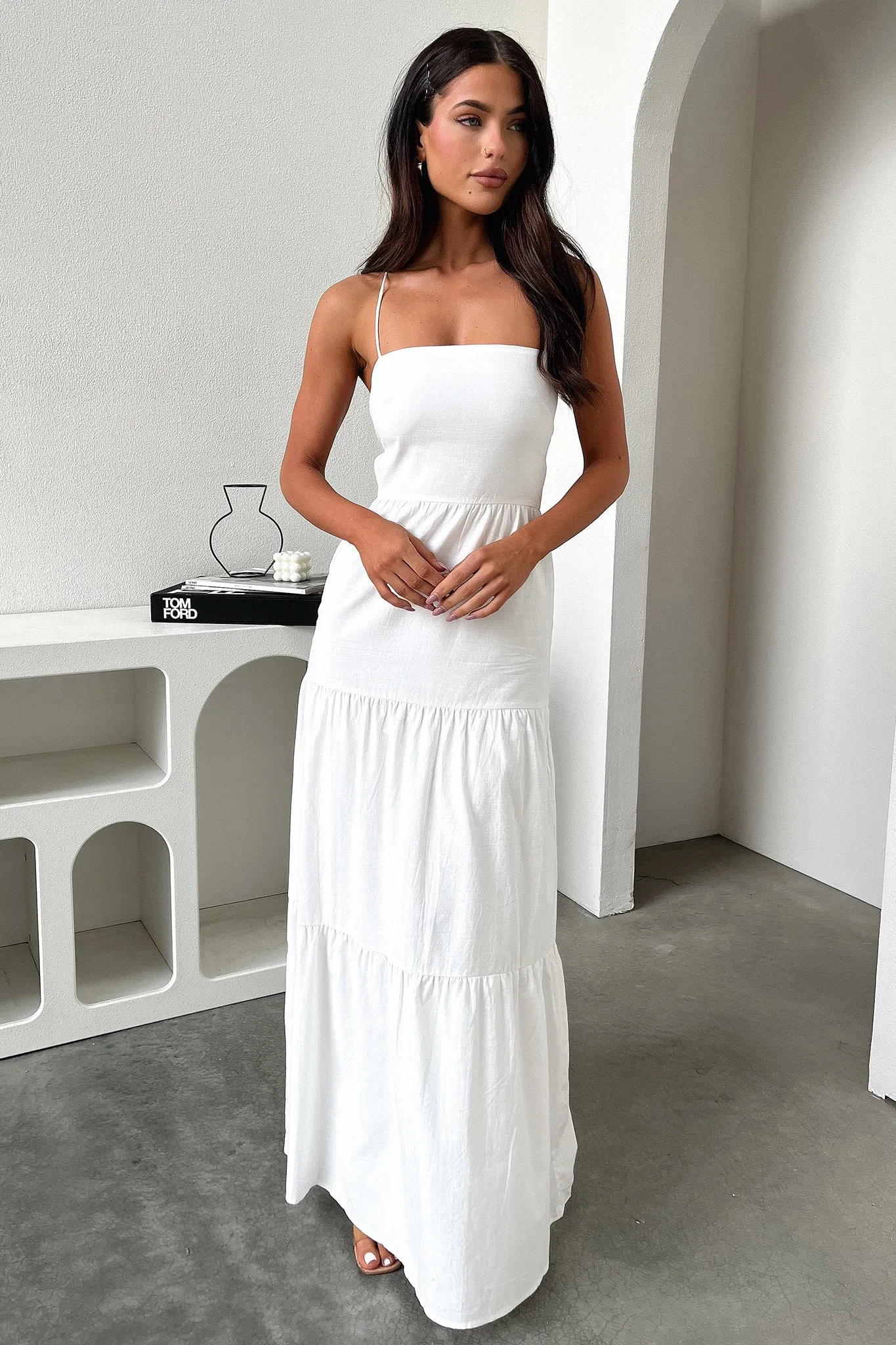 Nethia Maxi Dress - White