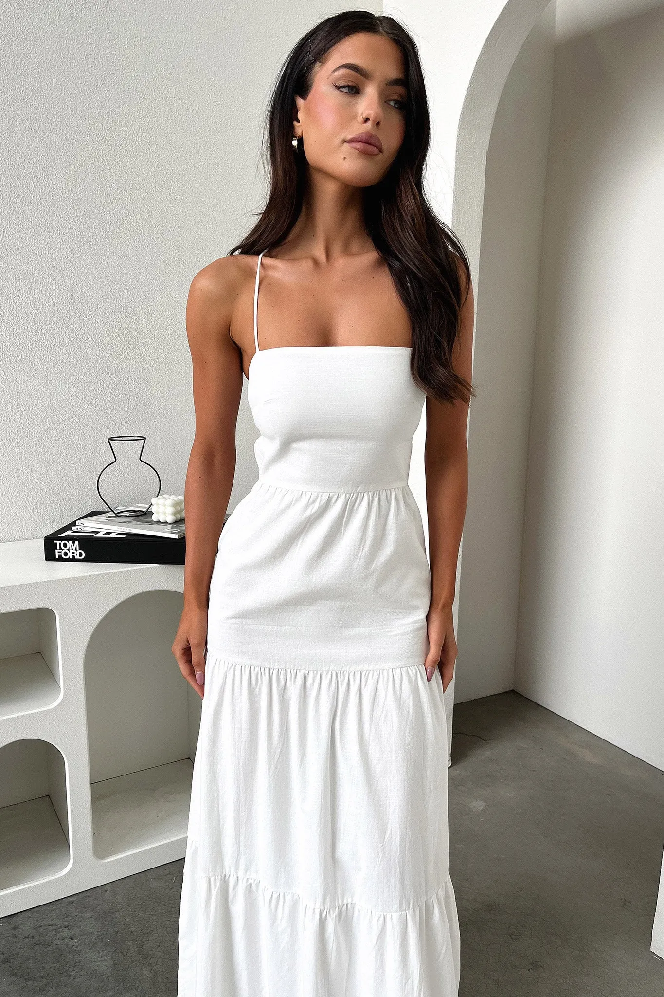 Nethia Maxi Dress - White