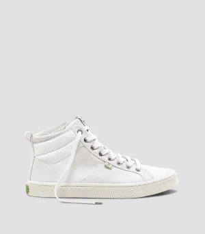 OCA High Off White Canvas Sneaker Women