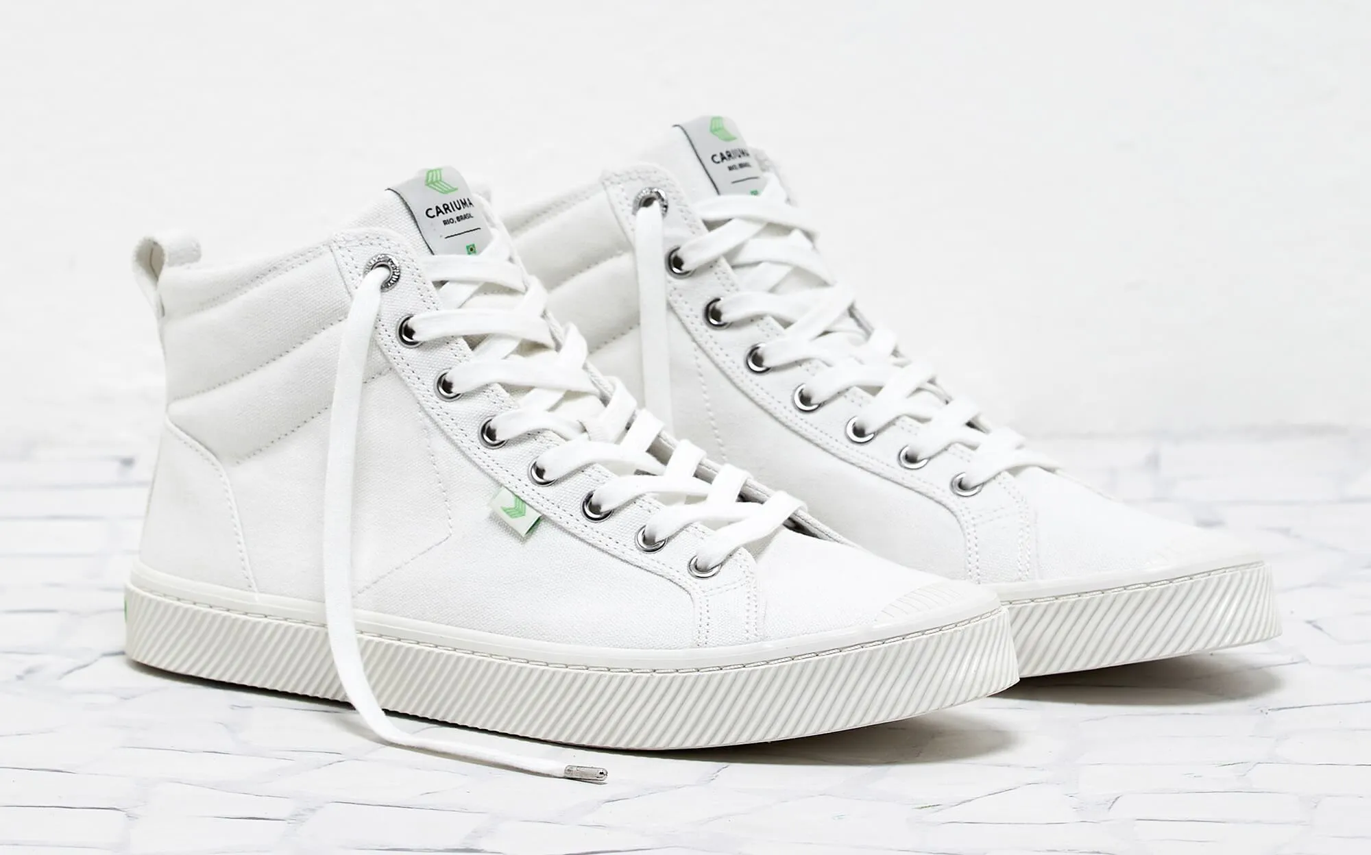 OCA High Off White Canvas Sneaker Women