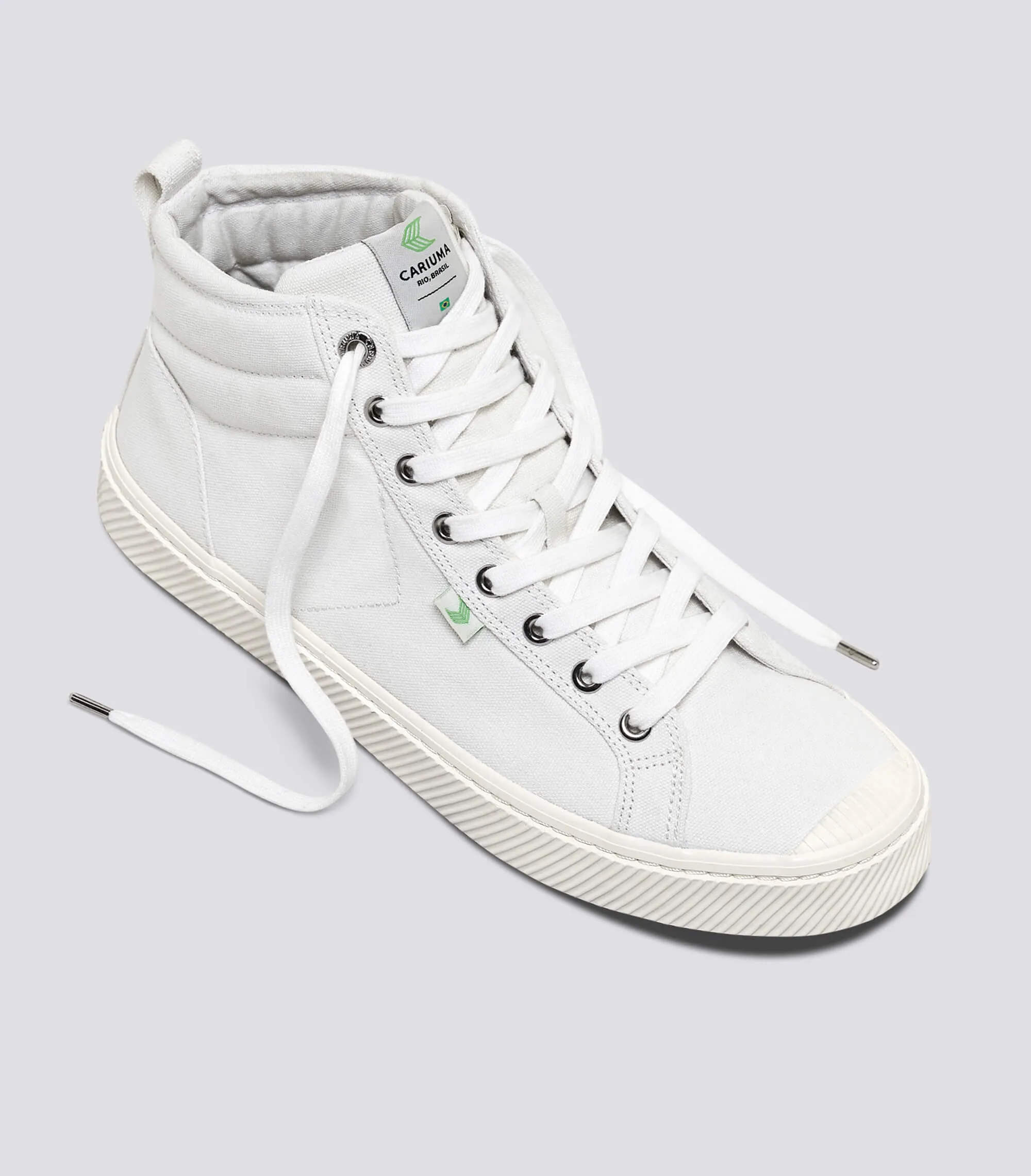 OCA High Off White Canvas Sneaker Women