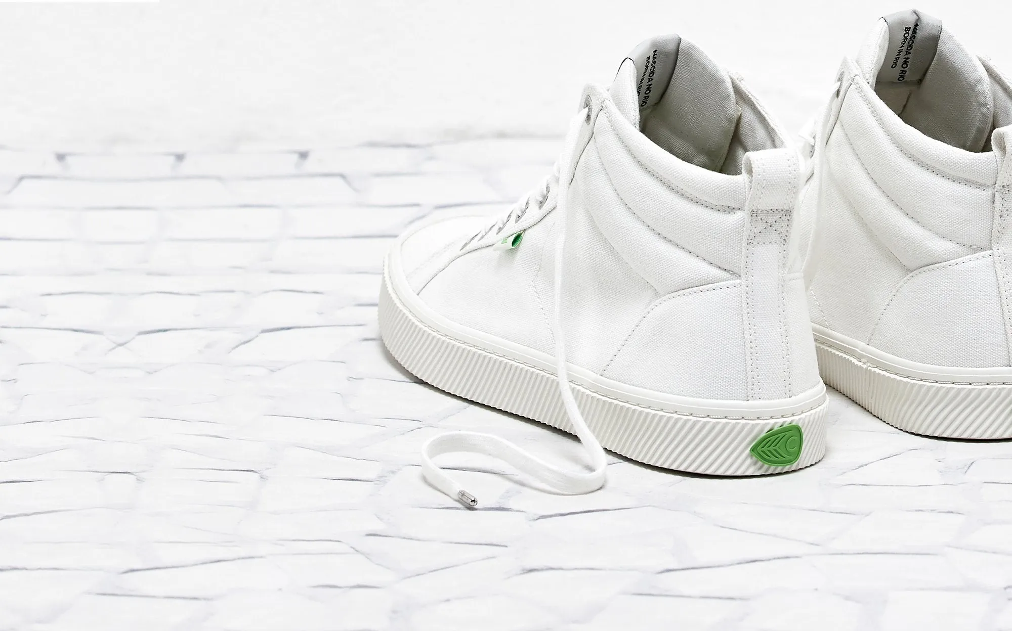 OCA High Off White Canvas Sneaker Women