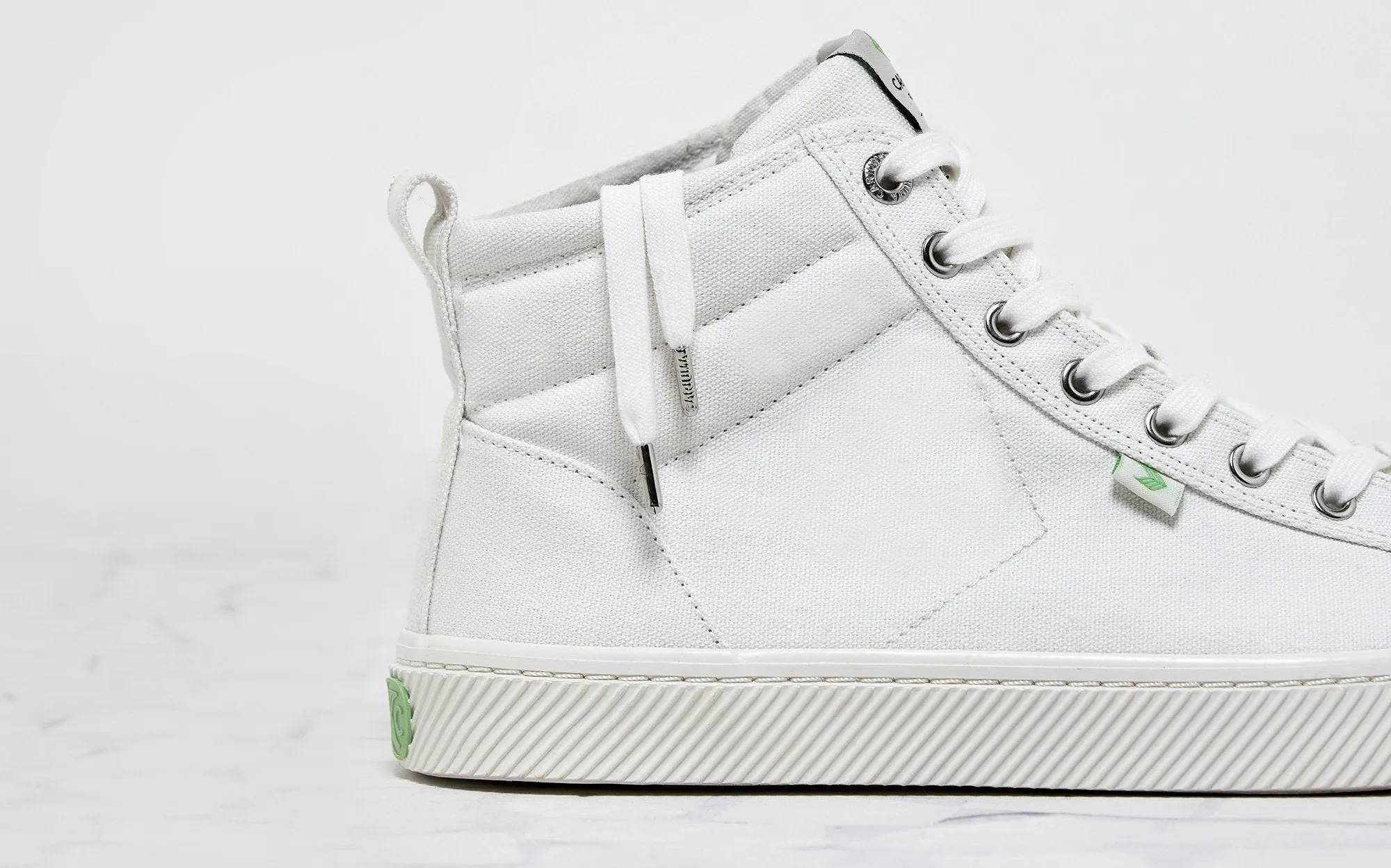 OCA High Off White Canvas Sneaker Women