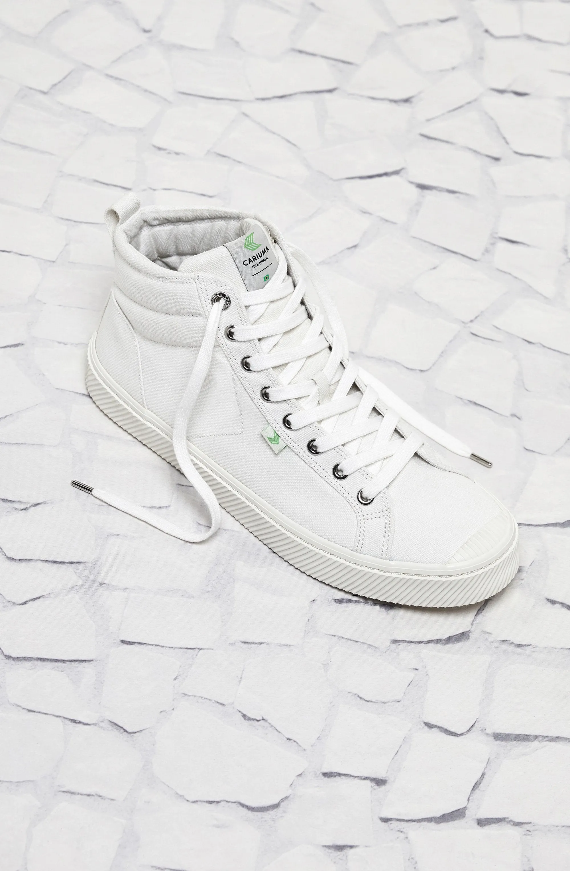 OCA High Off White Canvas Sneaker Women