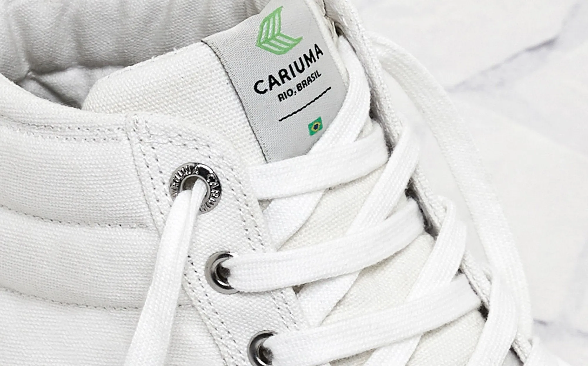 OCA High Off White Canvas Sneaker Women