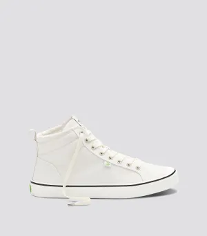 OCA High Stripe White Canvas Sneaker Women