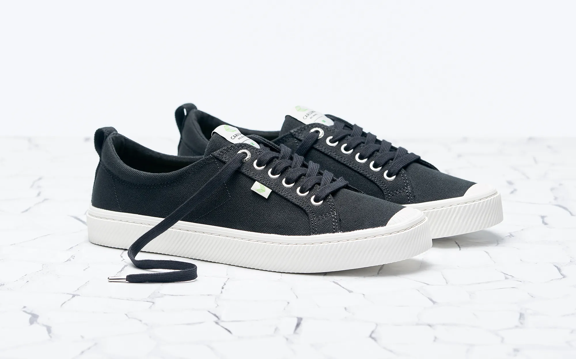 OCA Low Black Canvas Sneaker Women