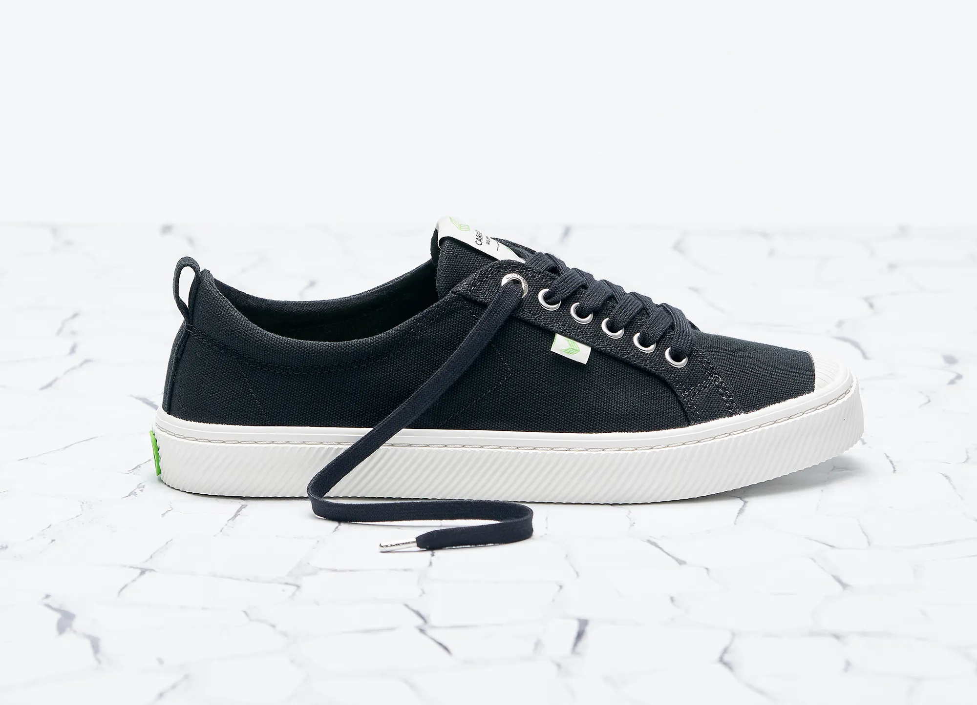 OCA Low Black Canvas Sneaker Women