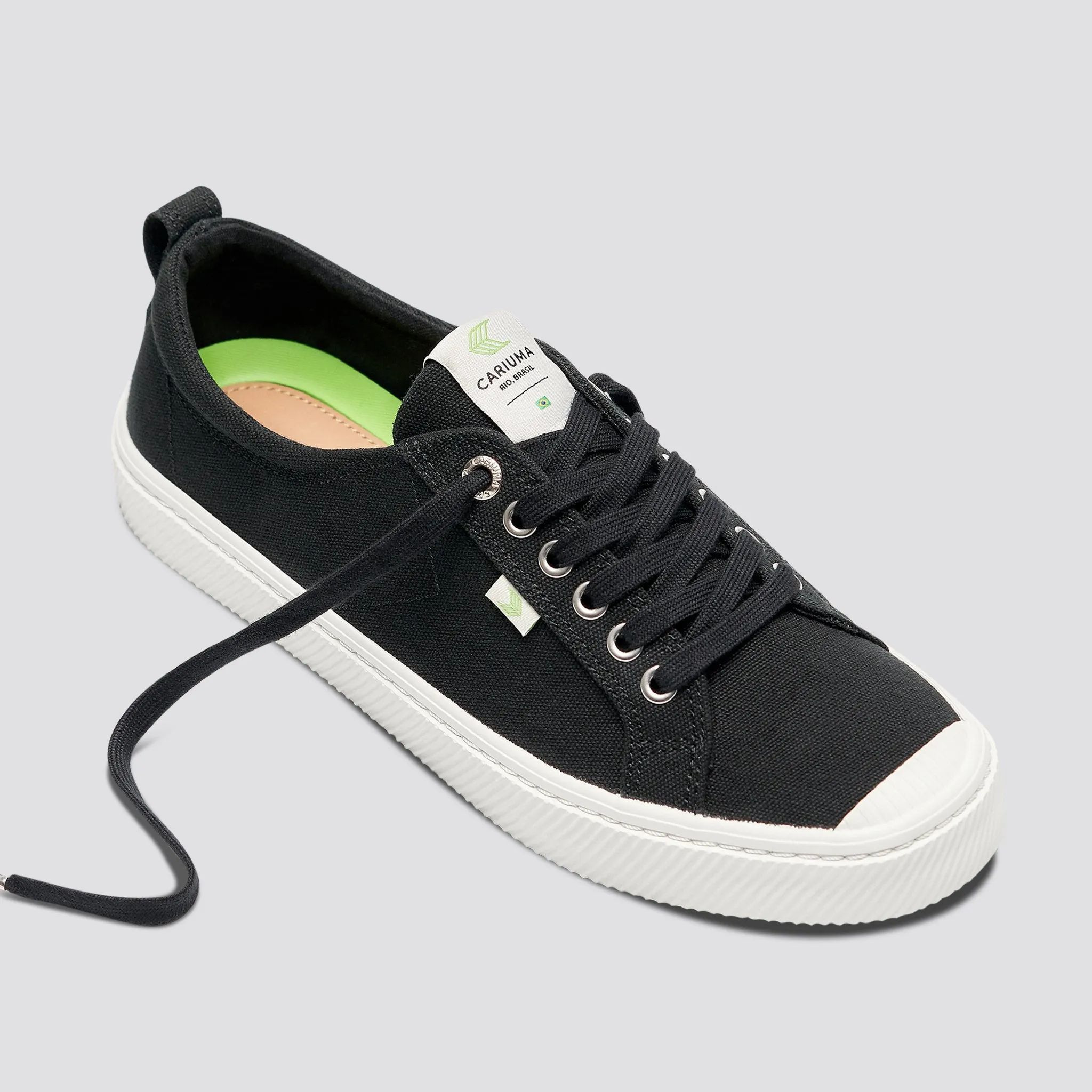 OCA Low Black Canvas Sneaker Women