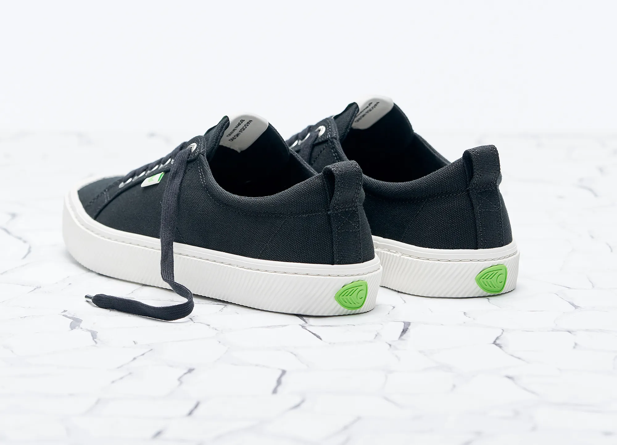 OCA Low Black Canvas Sneaker Women