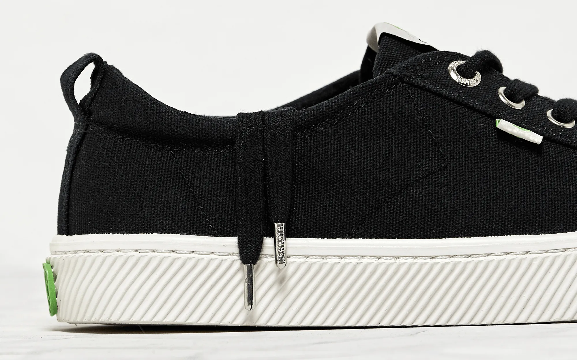 OCA Low Black Canvas Sneaker Women