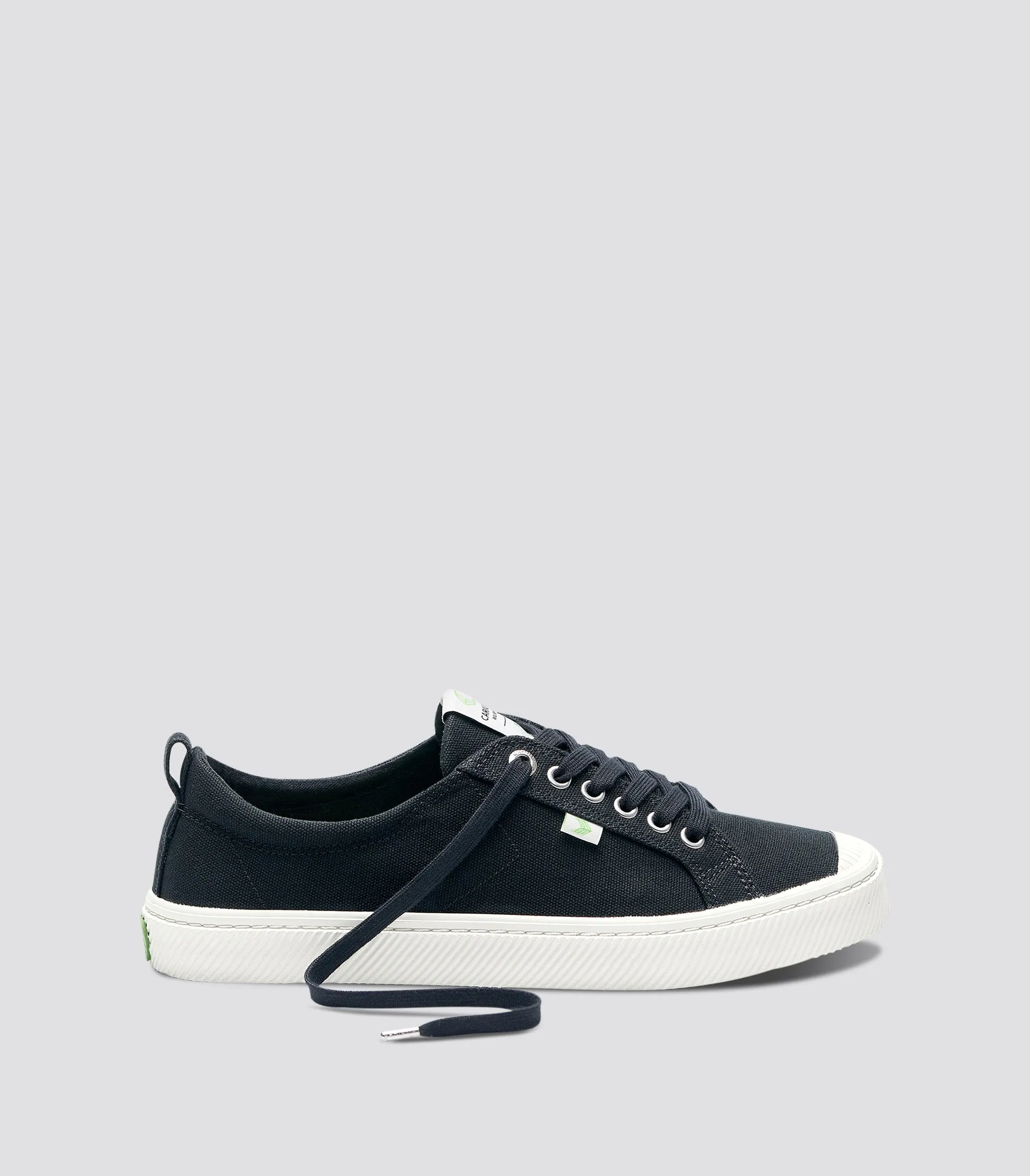 OCA Low Black Canvas Sneaker Women