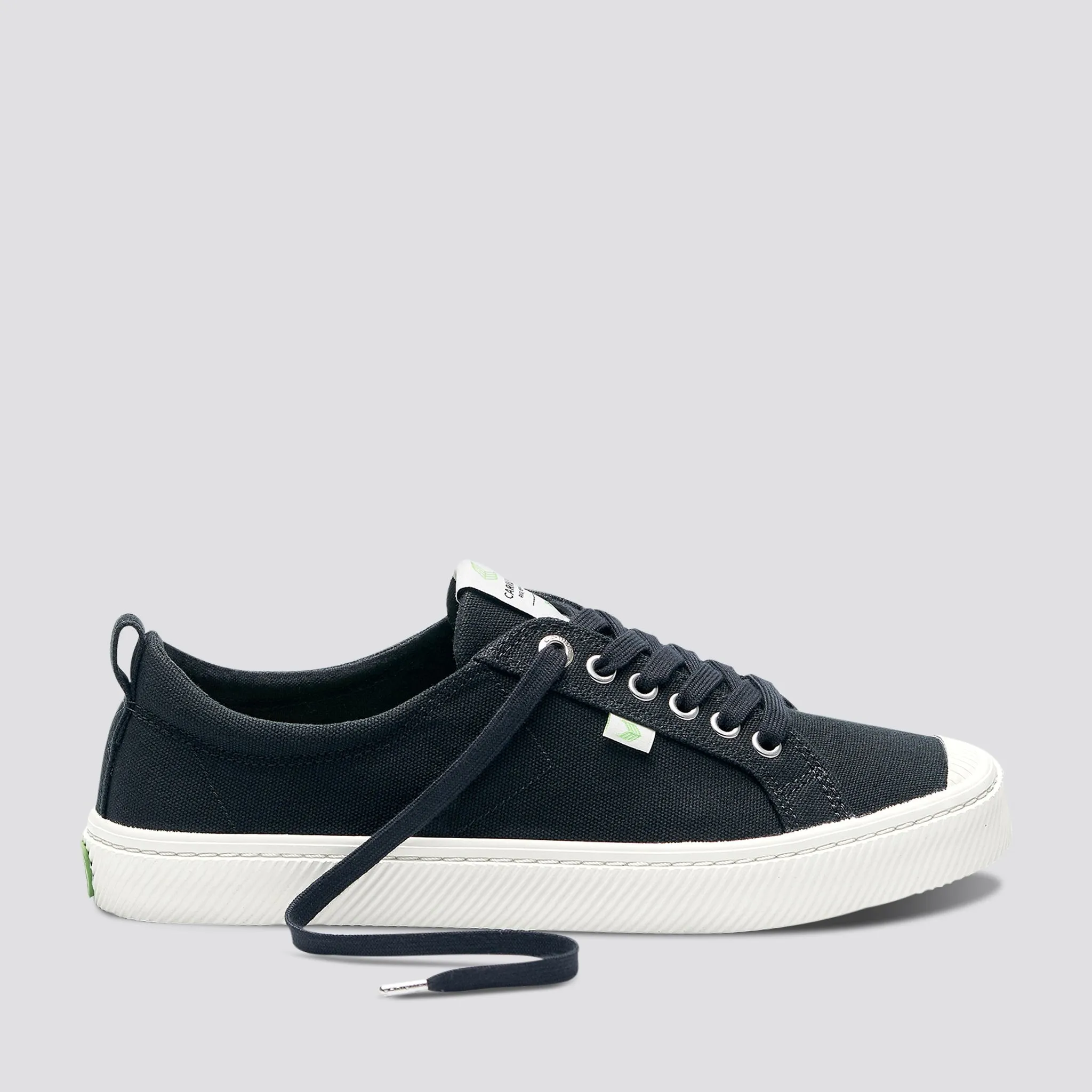 OCA Low Black Canvas Sneaker Women