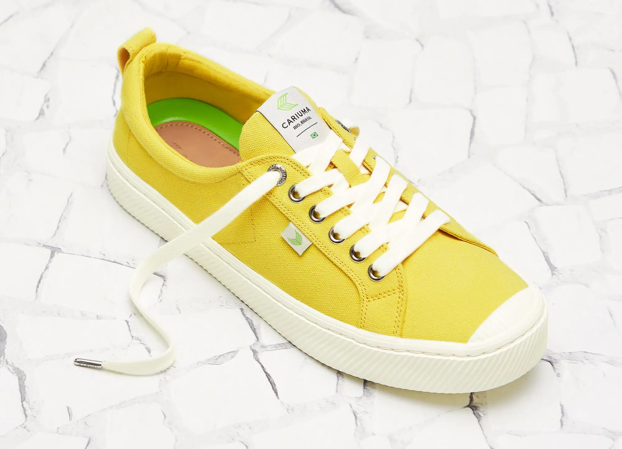 OCA Low Yellow Canvas Sneaker Women