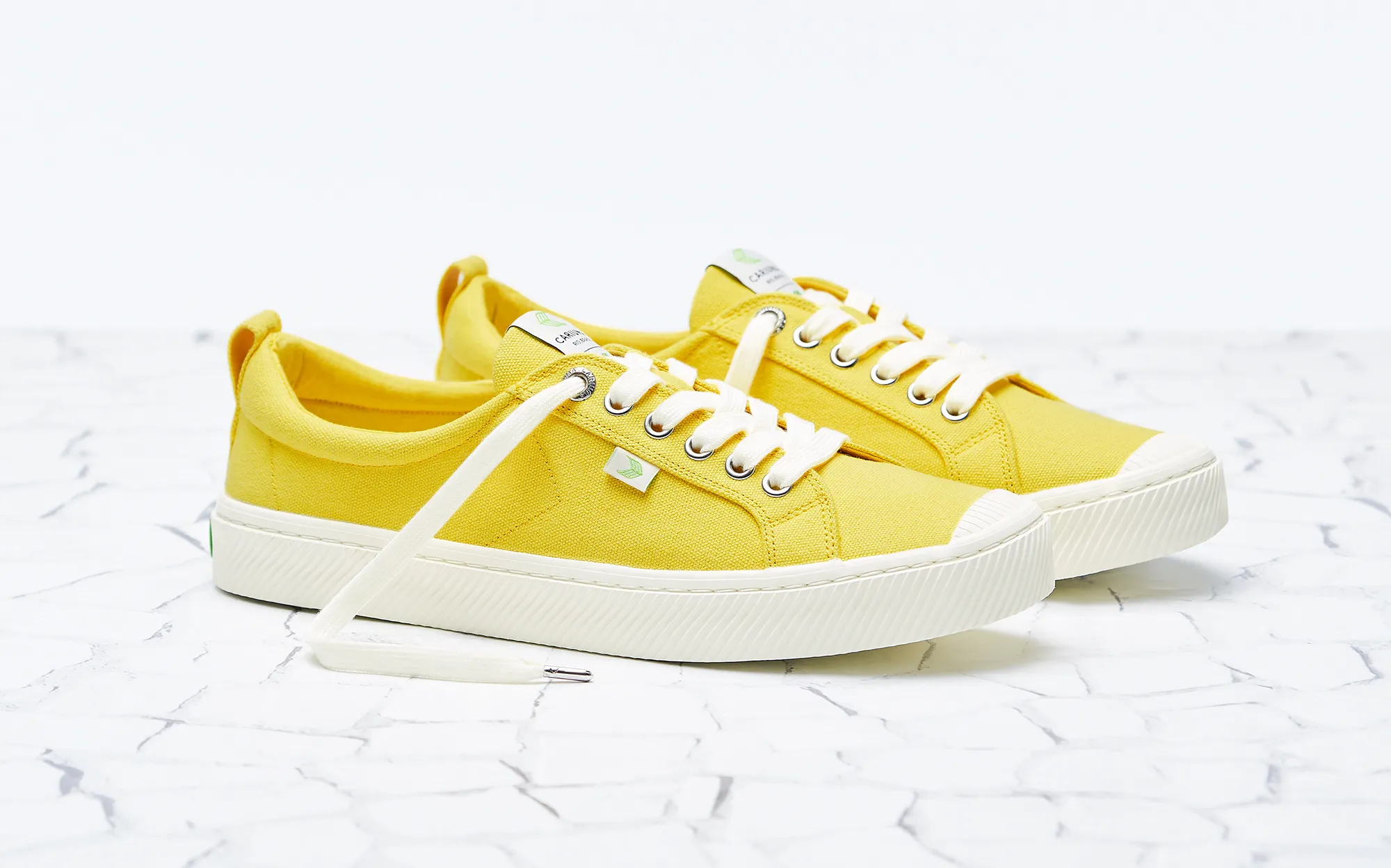 OCA Low Yellow Canvas Sneaker Women