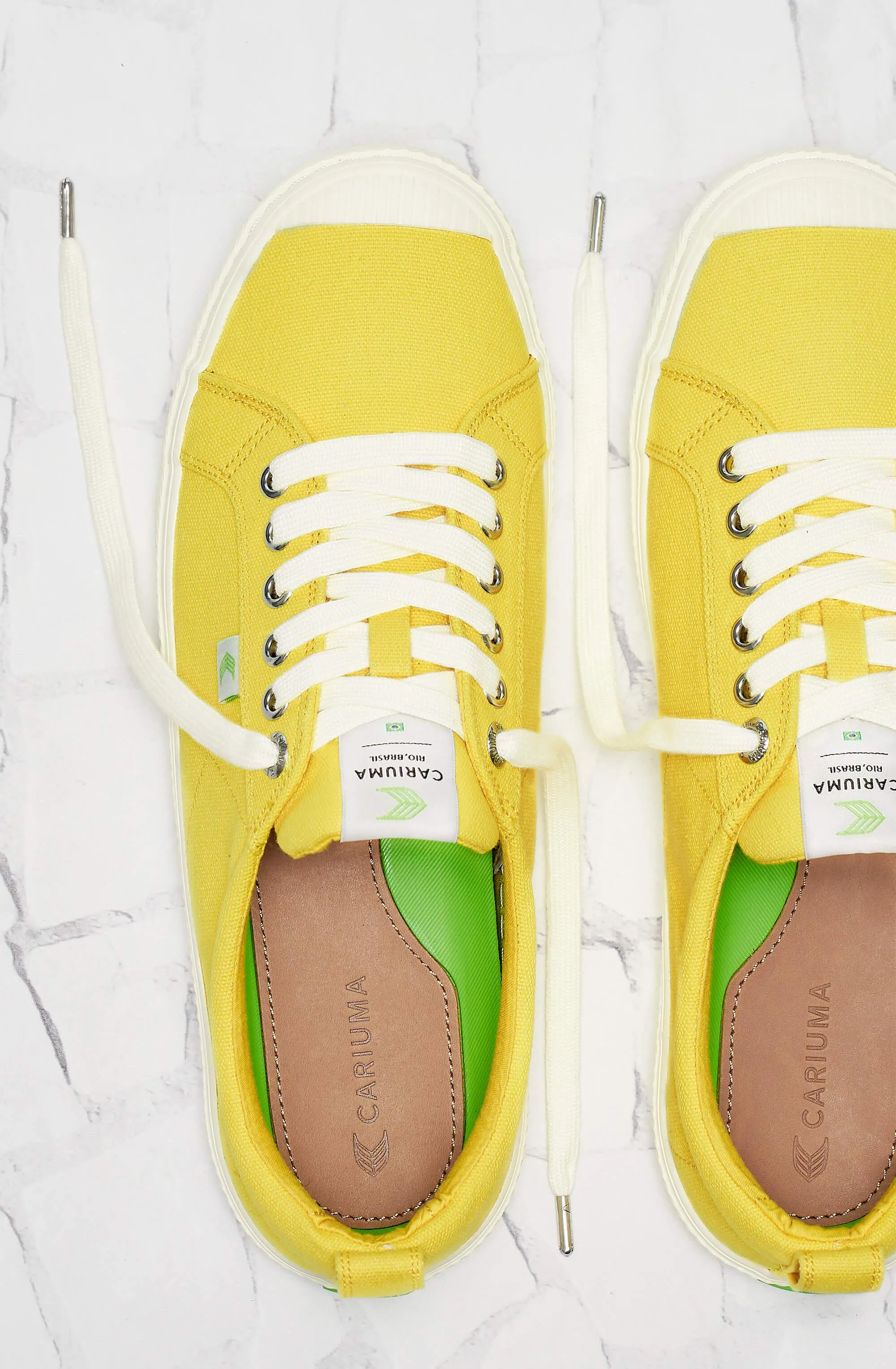 OCA Low Yellow Canvas Sneaker Women