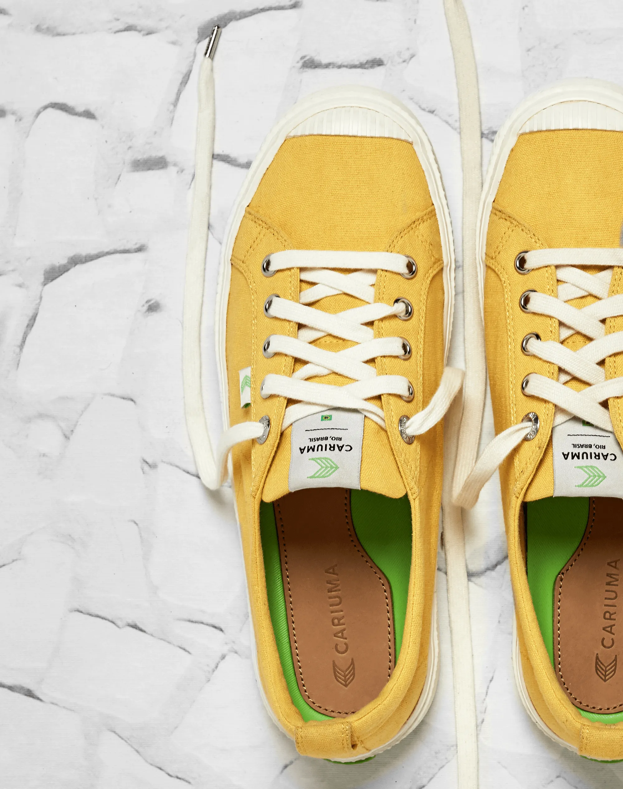 OCA Low Yellow Canvas Sneaker Women