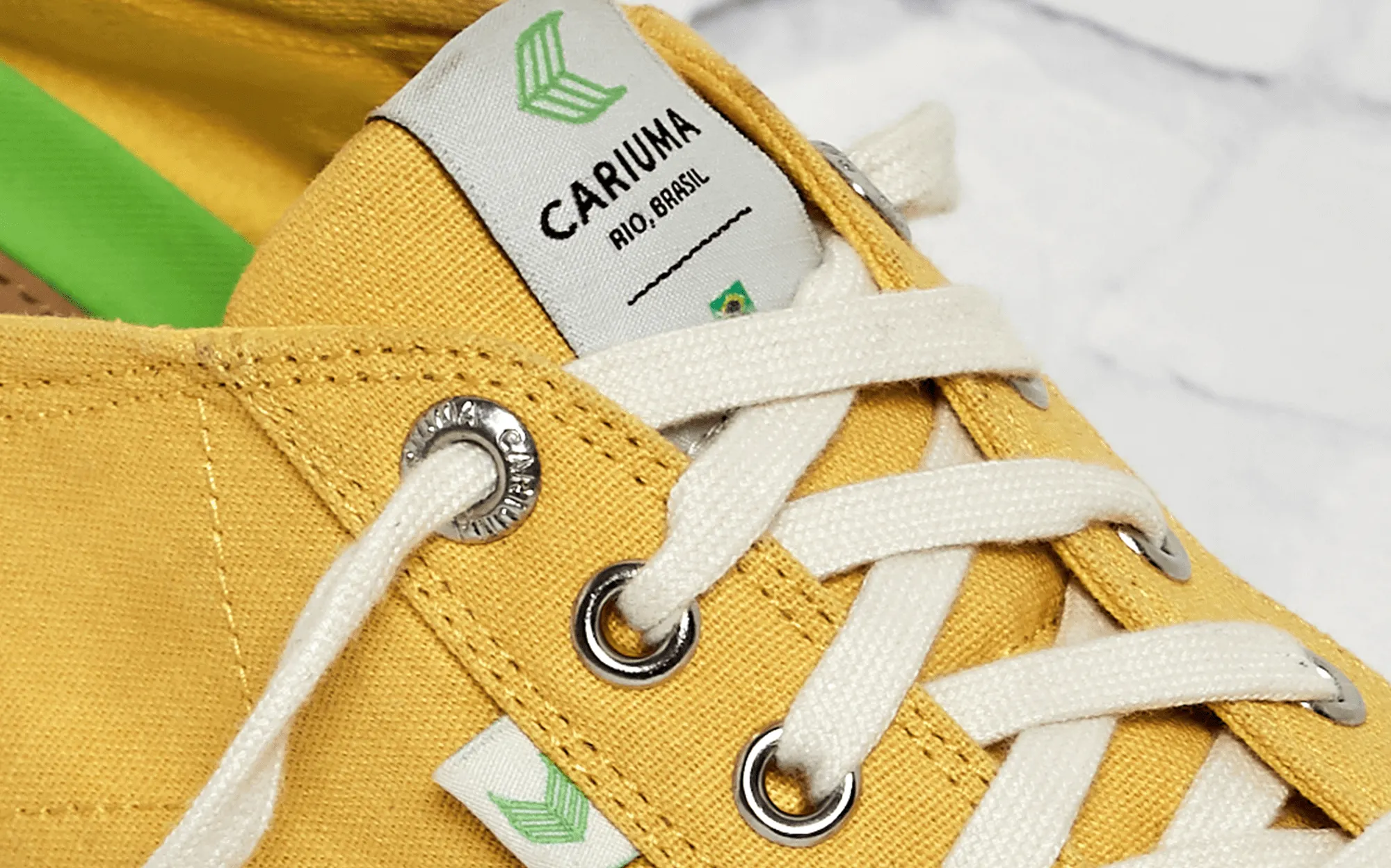 OCA Low Yellow Canvas Sneaker Women