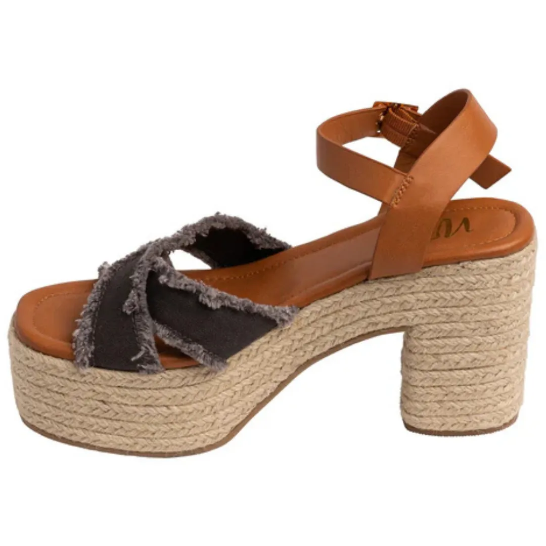 Online Exclusive | Nana Platform Open-Toe Sandals in Black and Brown