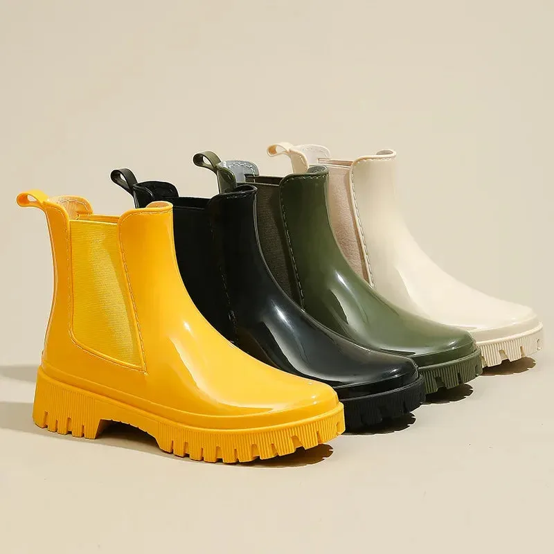 Saleh Garden Chrome Chelsea Chunky Boots